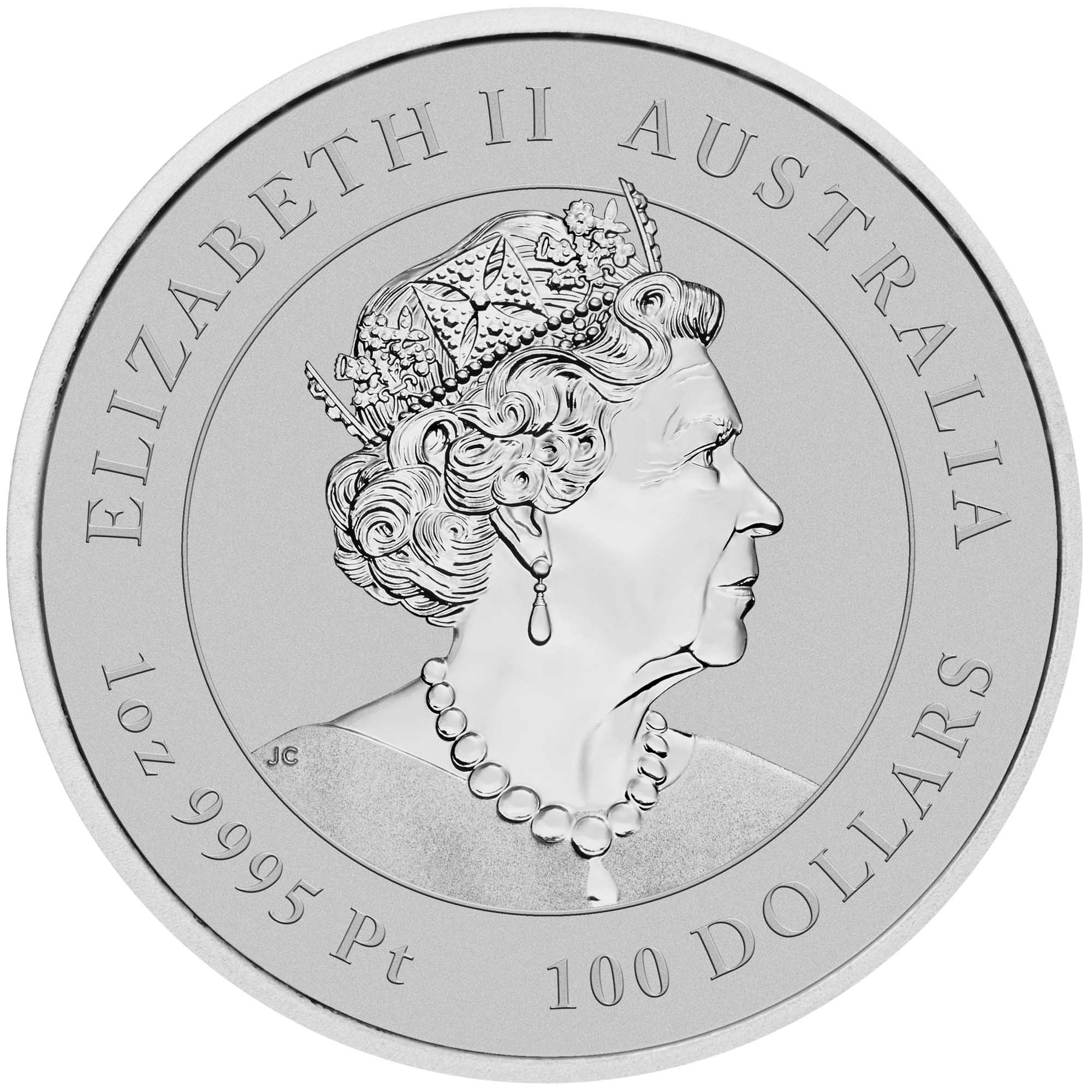 22 2023 YearoftheRabbit 1oz Platinum Bullion Coin Obverse HighRes