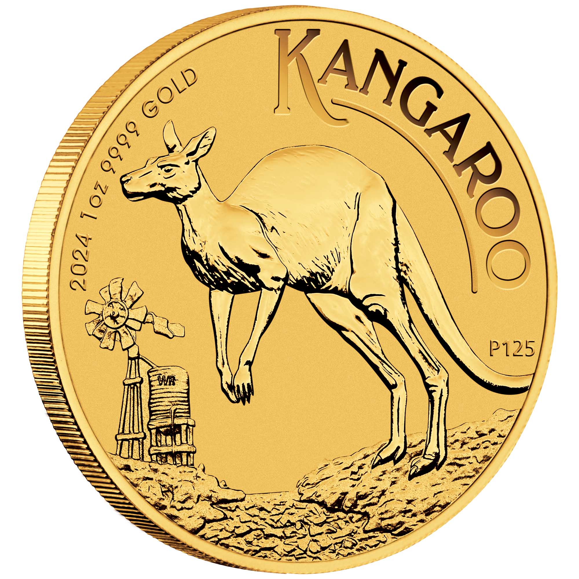 04 2024 AusKangaroo Gold 1oz Bullion OnEdge HighRes