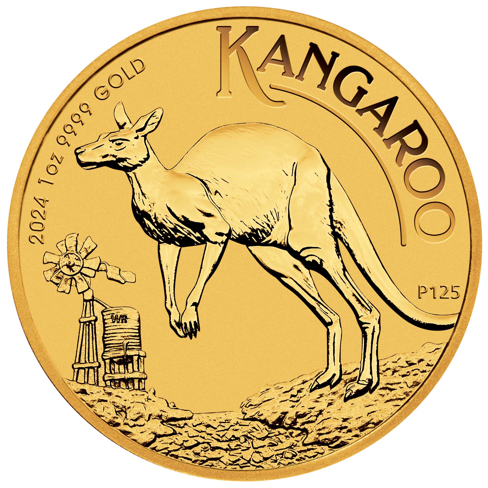 05 2024 AusKangaroo Gold 1oz Bullion StraightOn HighRes