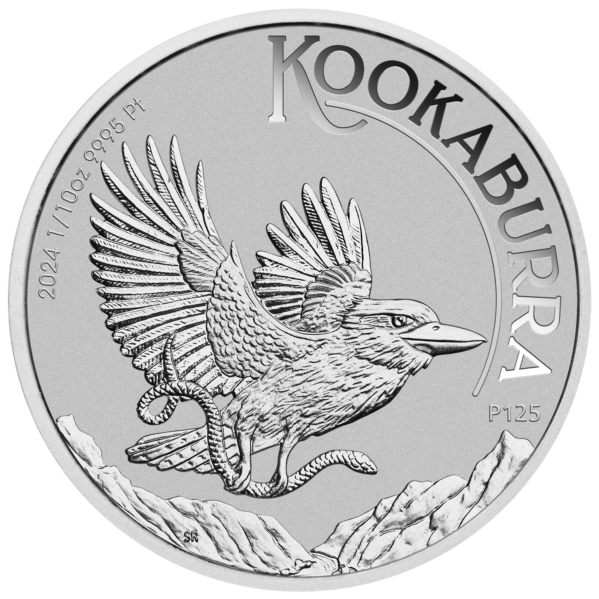 05 2024 AustralianKookaburra 1 10oz  Platinum  Coin StriaghtOn HighRes