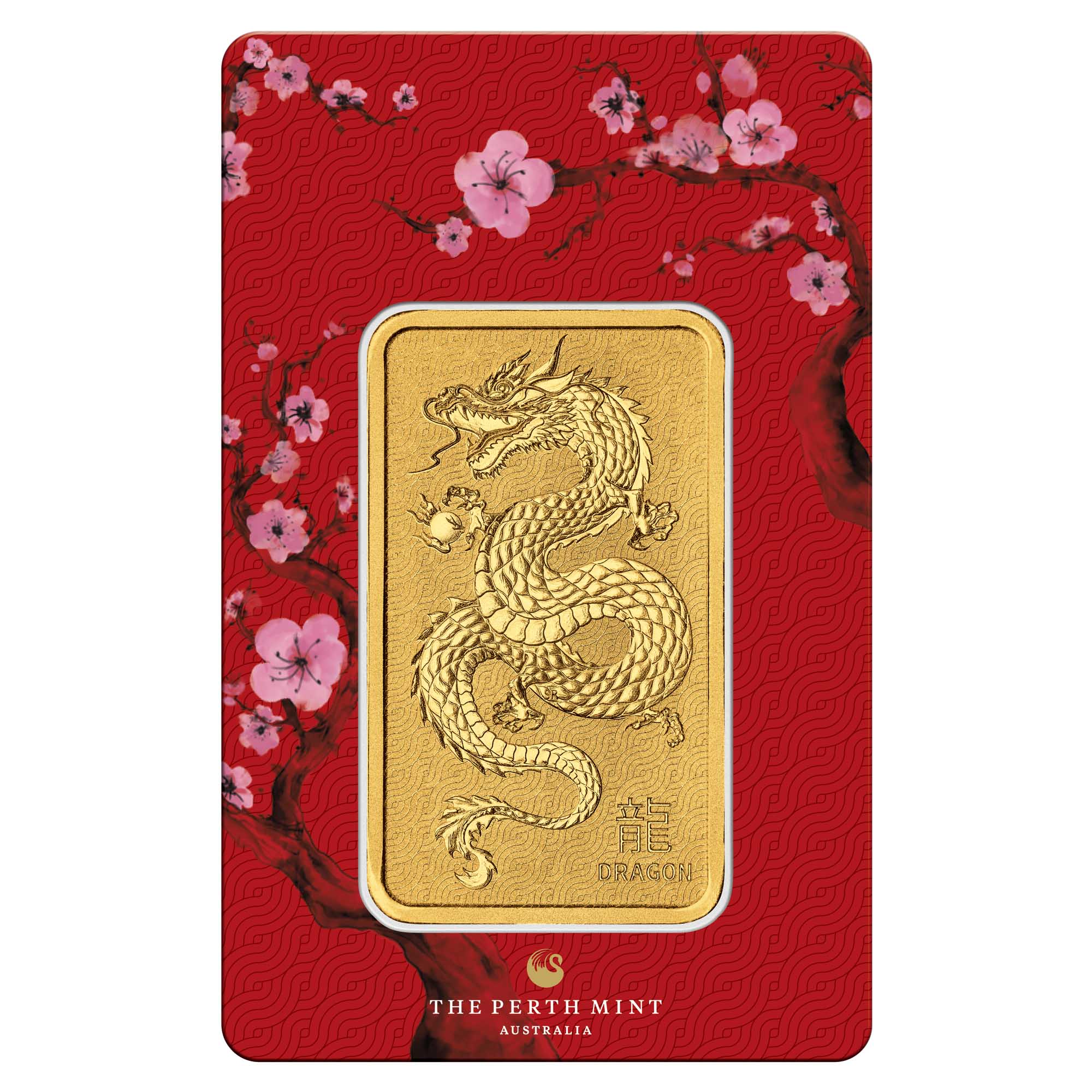 04 Dragon 2024 Lunar 1oz Gold Minted Bar In Packaging Front HighRes