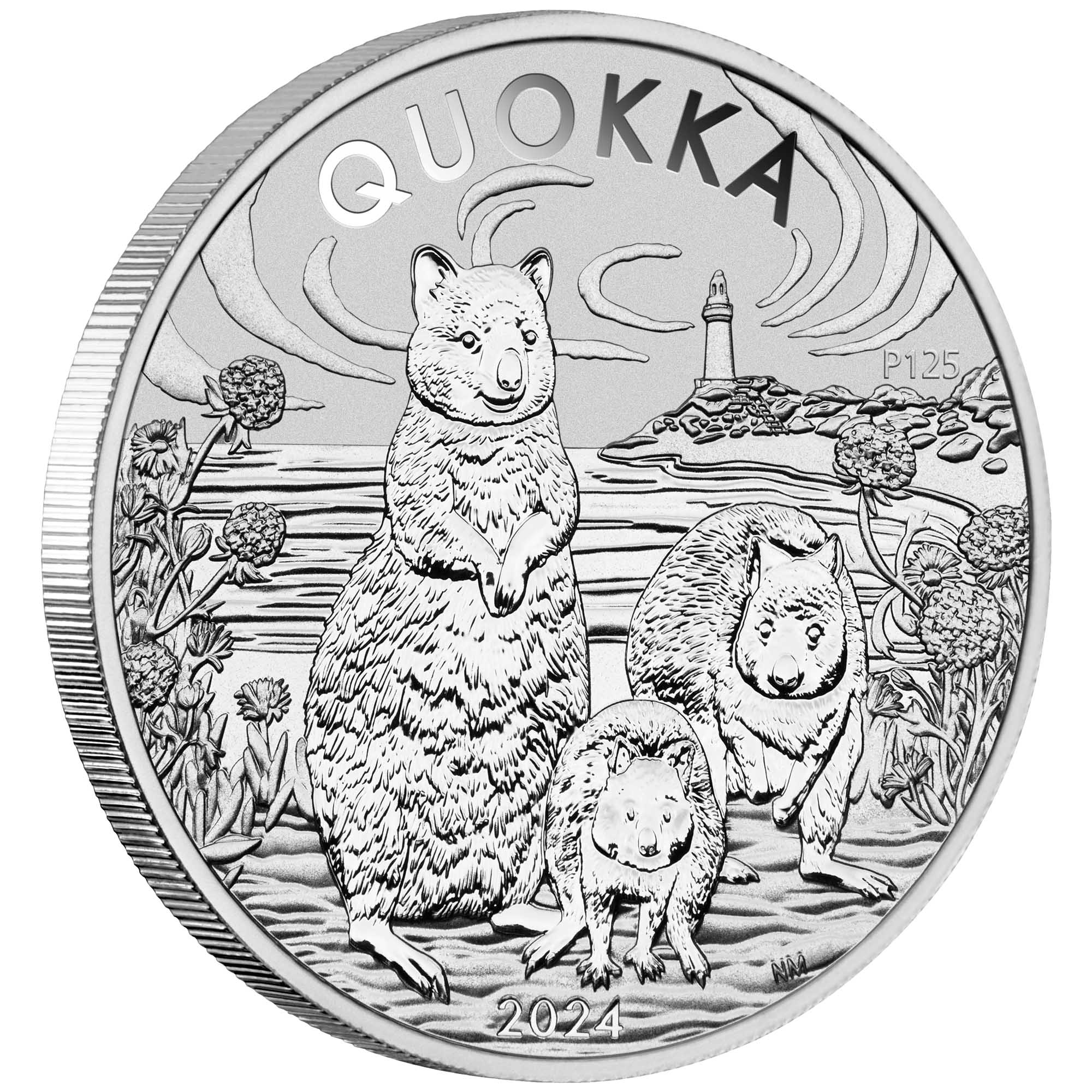 01 Quokka 2024 1oz Silver Bullion Coin OnEdge HighRes