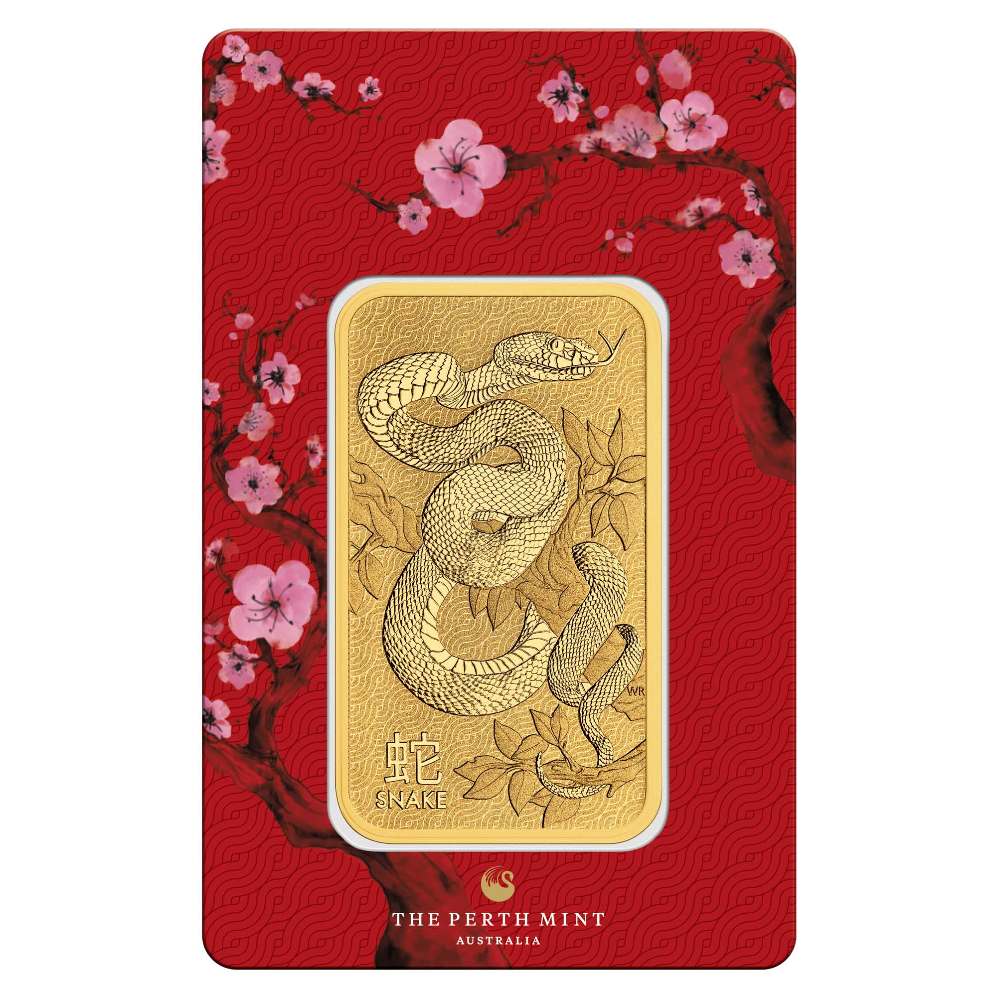 09 2025 Snake 1oz Gold Minted Bar InCard front HighRes