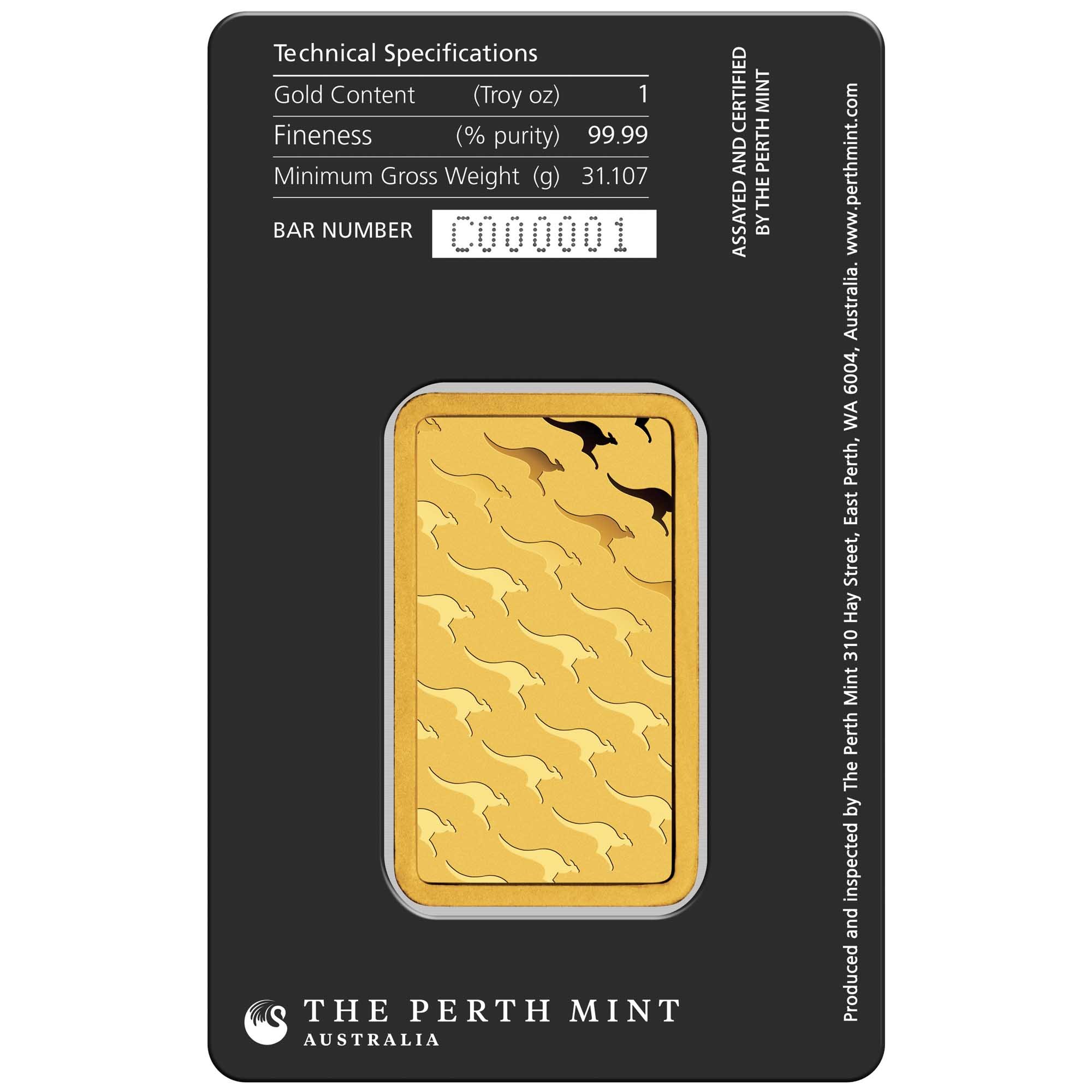 08 Gold MintedBar 1oz Packaging Obverse HighRes