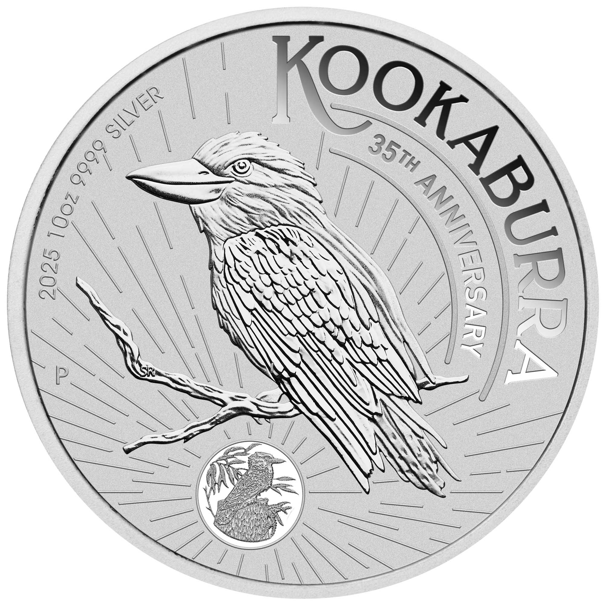 05 2025 AusKookaburra Silver 10oz Bullion StraightOn HighRes