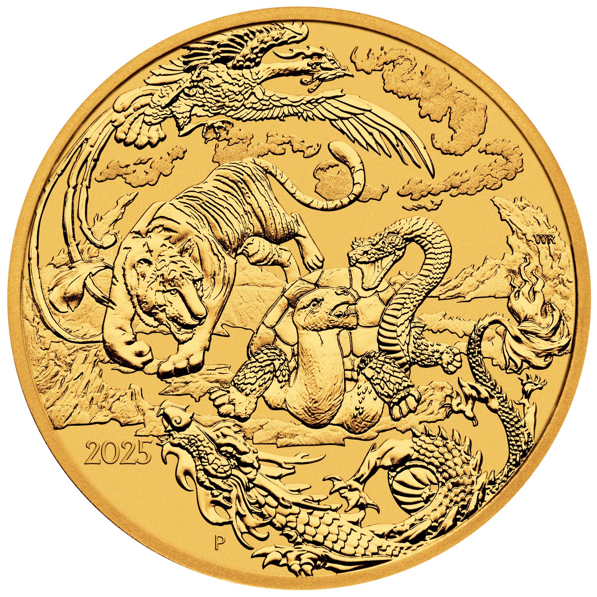 Chinese Myths and Legends Four Guardians 2025 1oz Gold