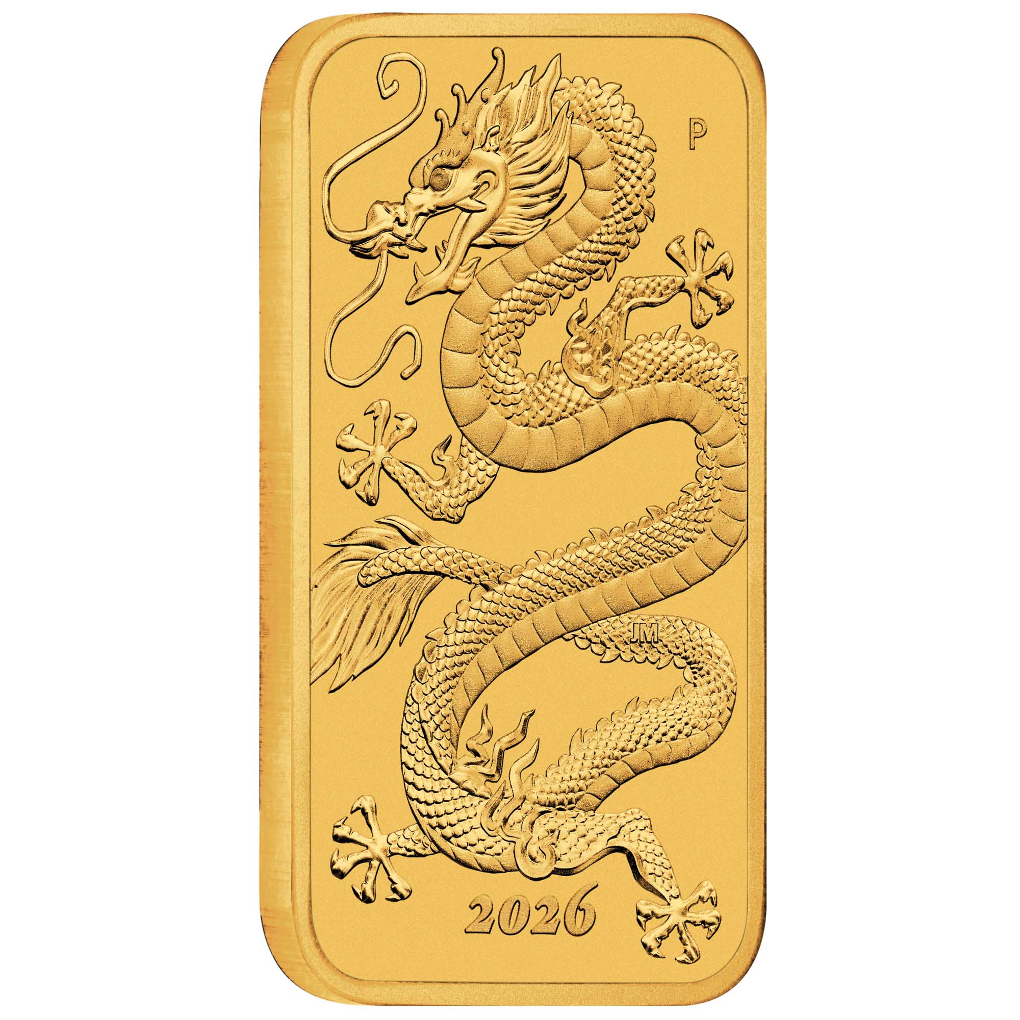  golde dragón Dragon 2026 1oz Gold Rectangular Bullion Coin