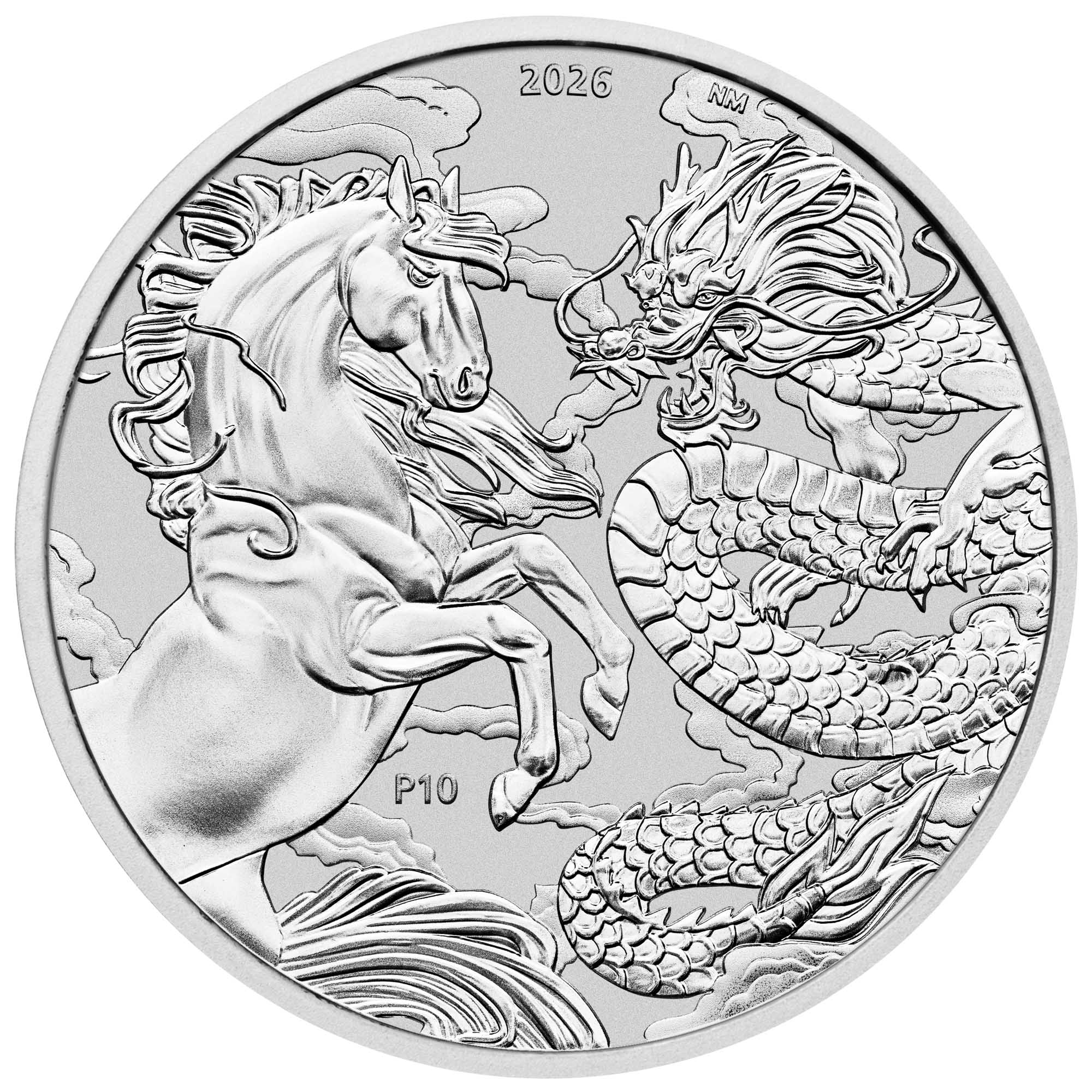 Dragon and Horse 2026 1oz Silver Bullion Coin
