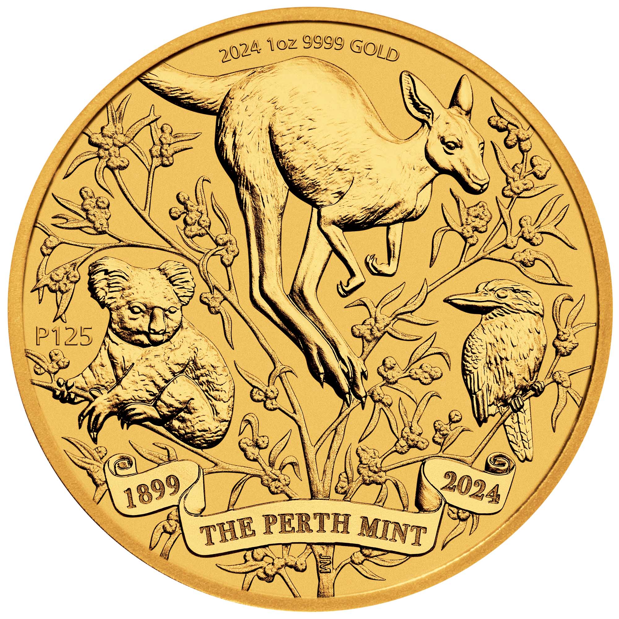 Perth Mint's 125th Anniversary 2024 1oz Gold Bullion Coin