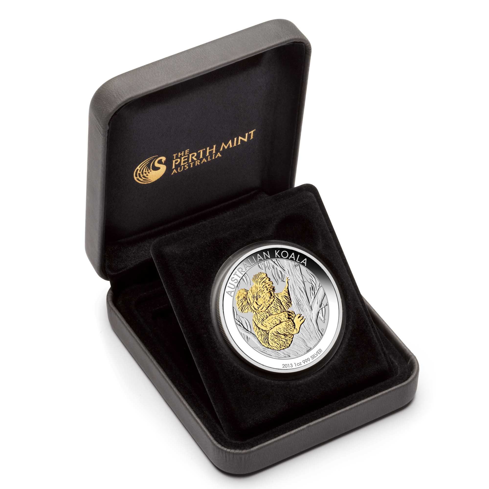04 2013 AusKoala Gilded Silver 1oz InCase HighRes