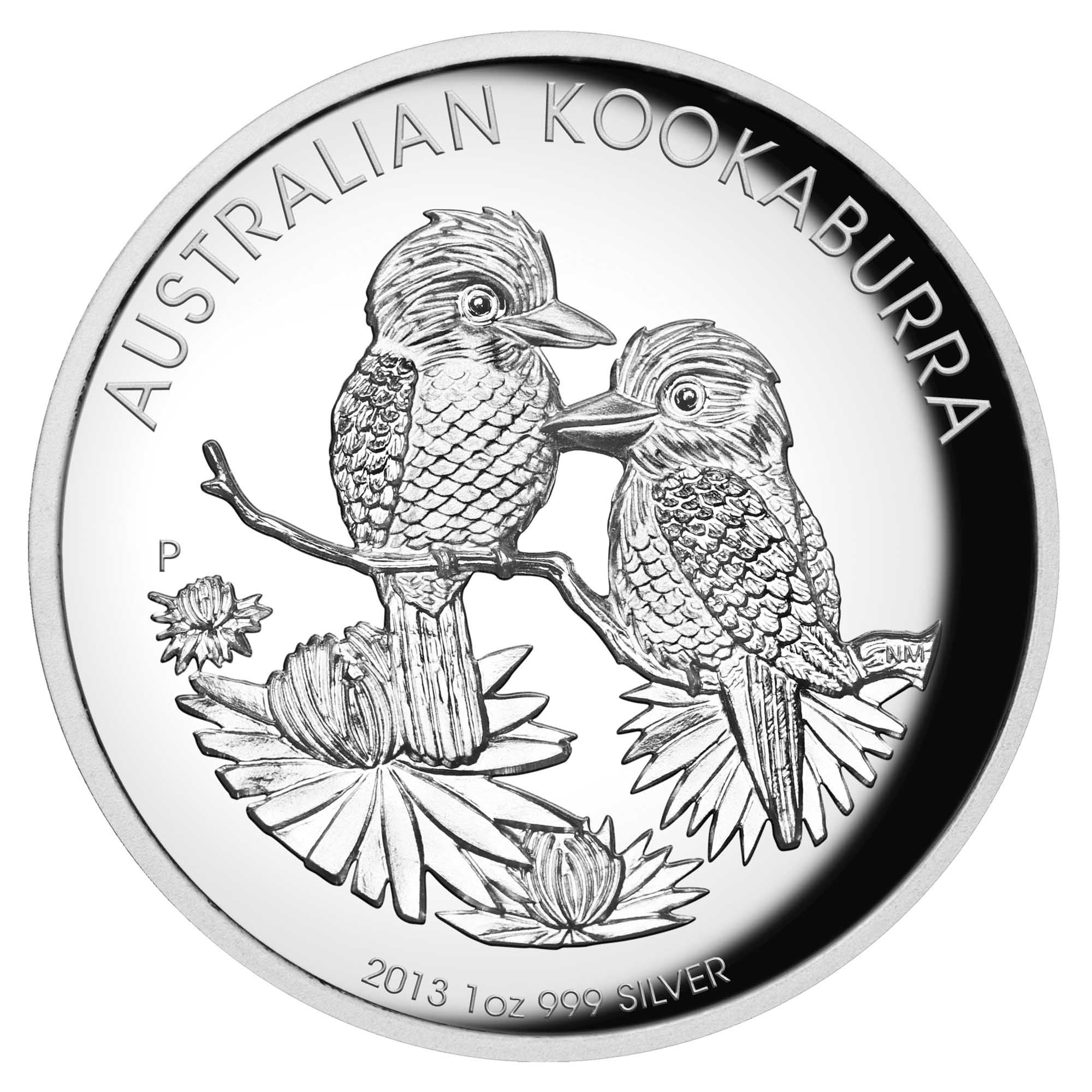 22 2013 AustralianKookaburra 1oz Silver HighRelief Proof Str