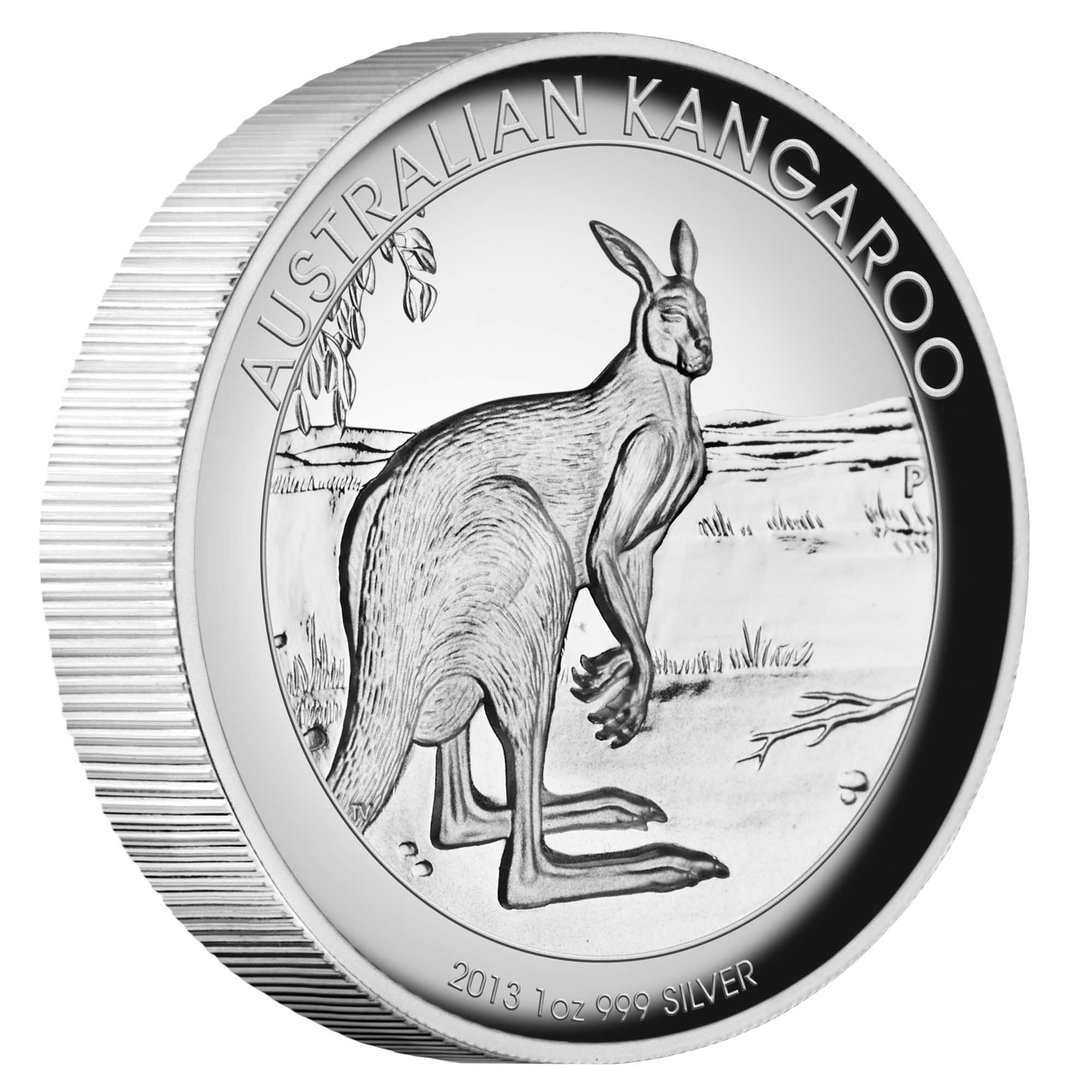 2013 kookaburra, kangaroo, koala silver proof 3-coin set