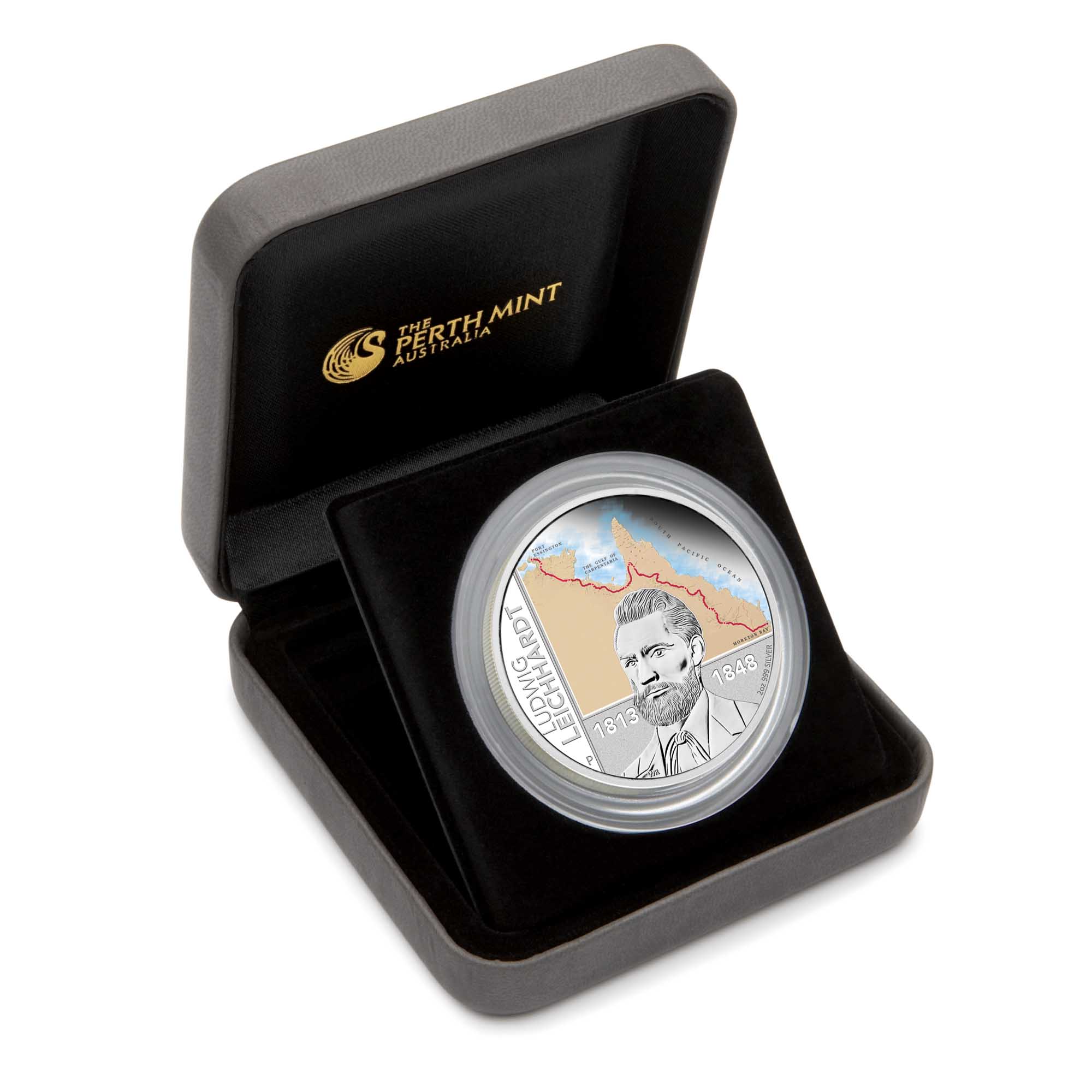 22 2013 Leichhardt Silver 2oz Proof InCase HighRes