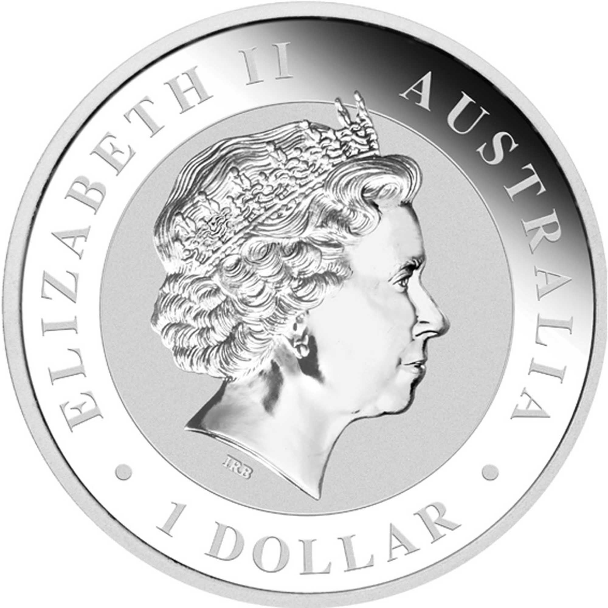 02   Australian Koala 2014 Gilded Silver Coin Obverse
