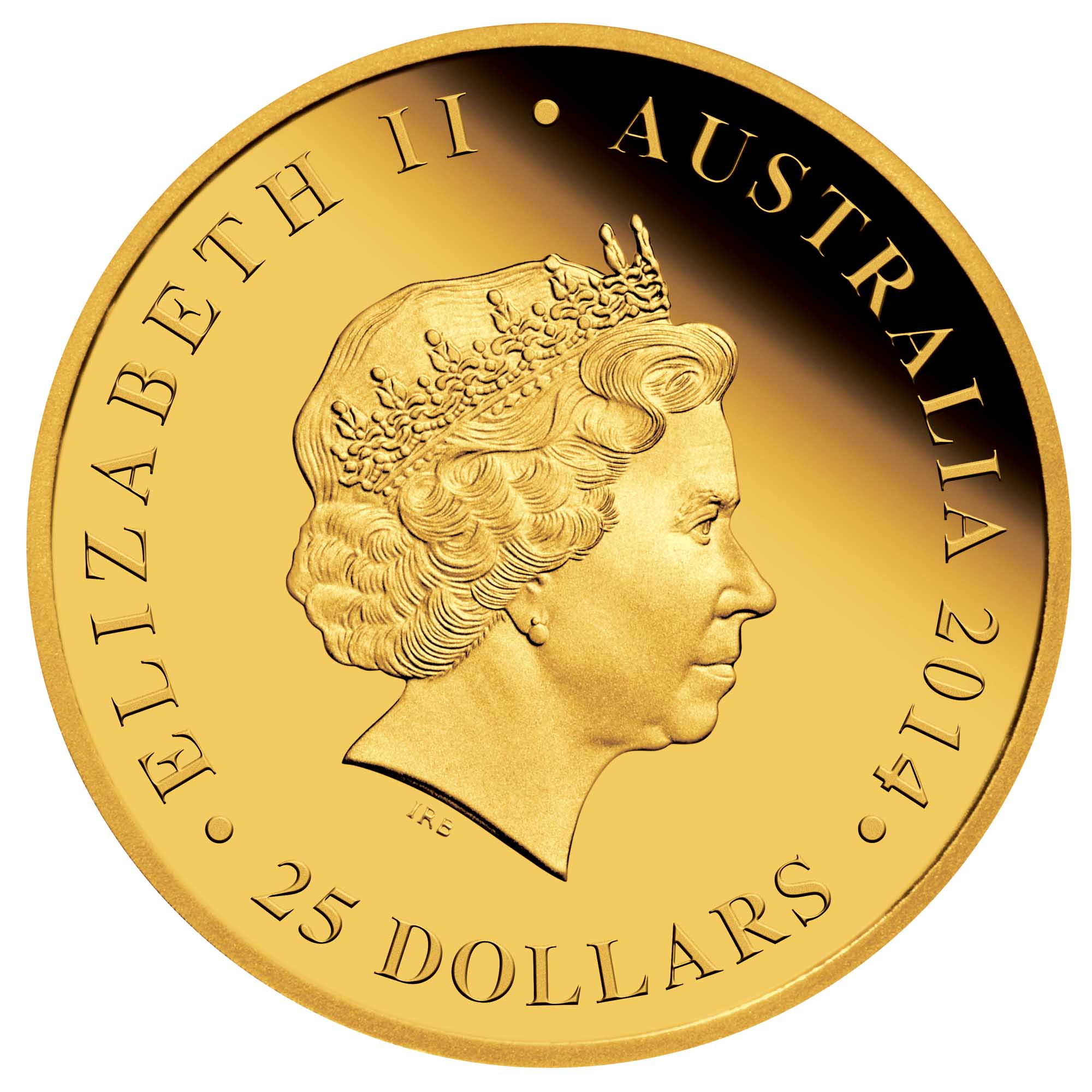 11 2014 25thAnniversary RedKangaroo Gold 1 4oz Proof Obverse HighRes