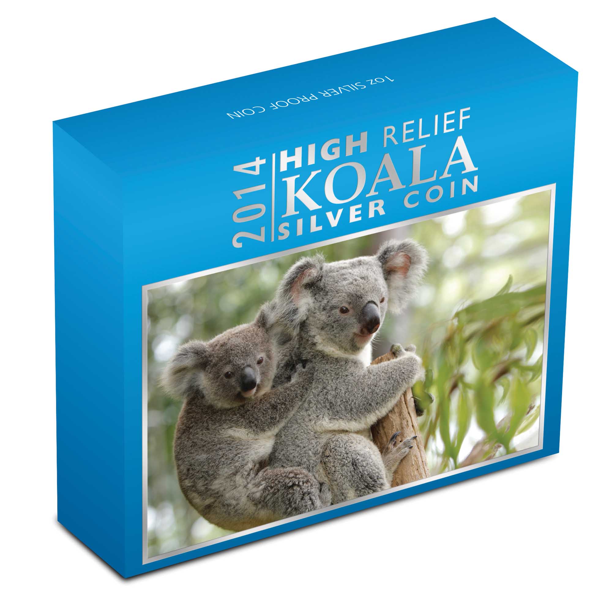 05 2014 AustralianKoala 1oz Silver HighRelief Proof InShipper HighRes