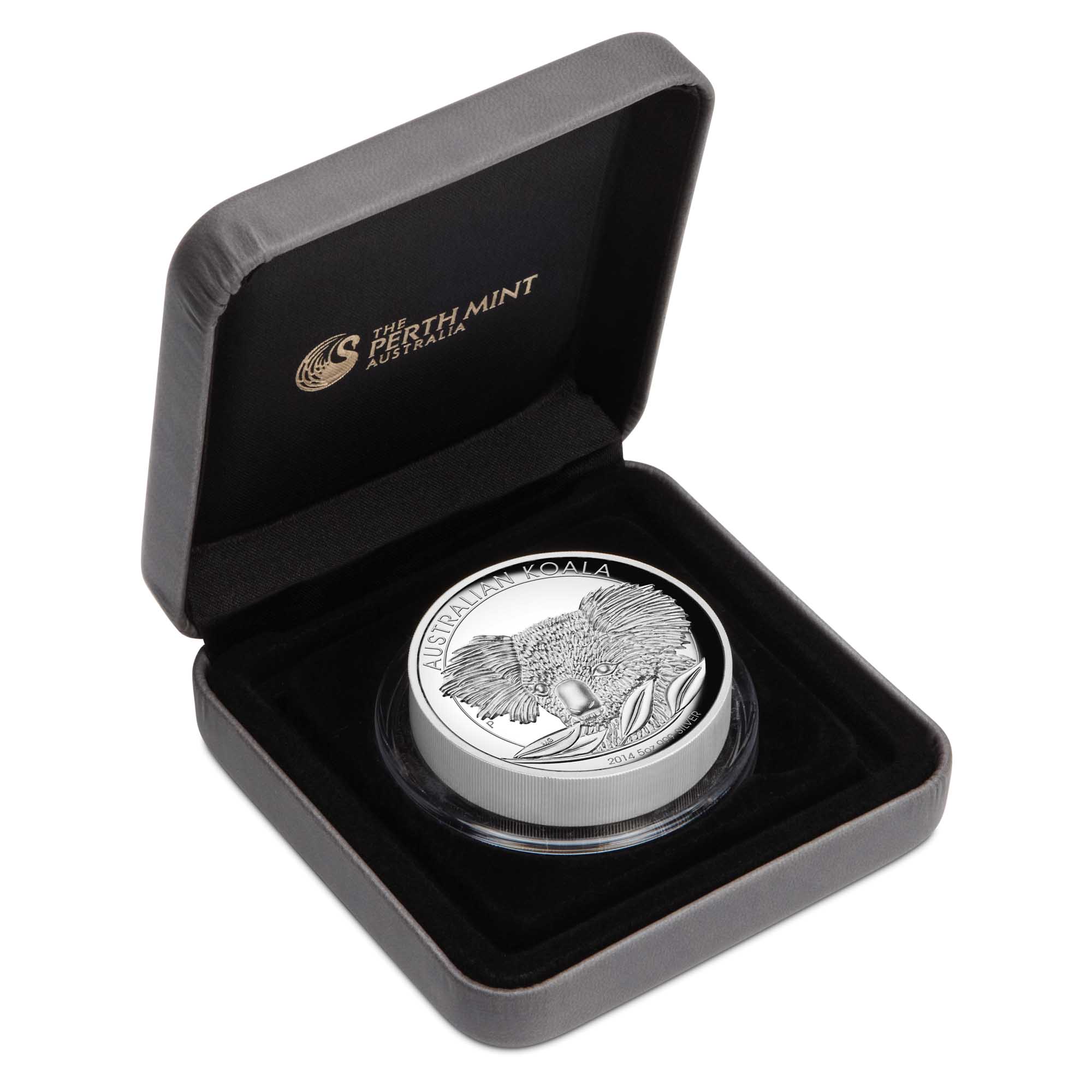 04 australian koala 2014 5oz silver high relief InCase
