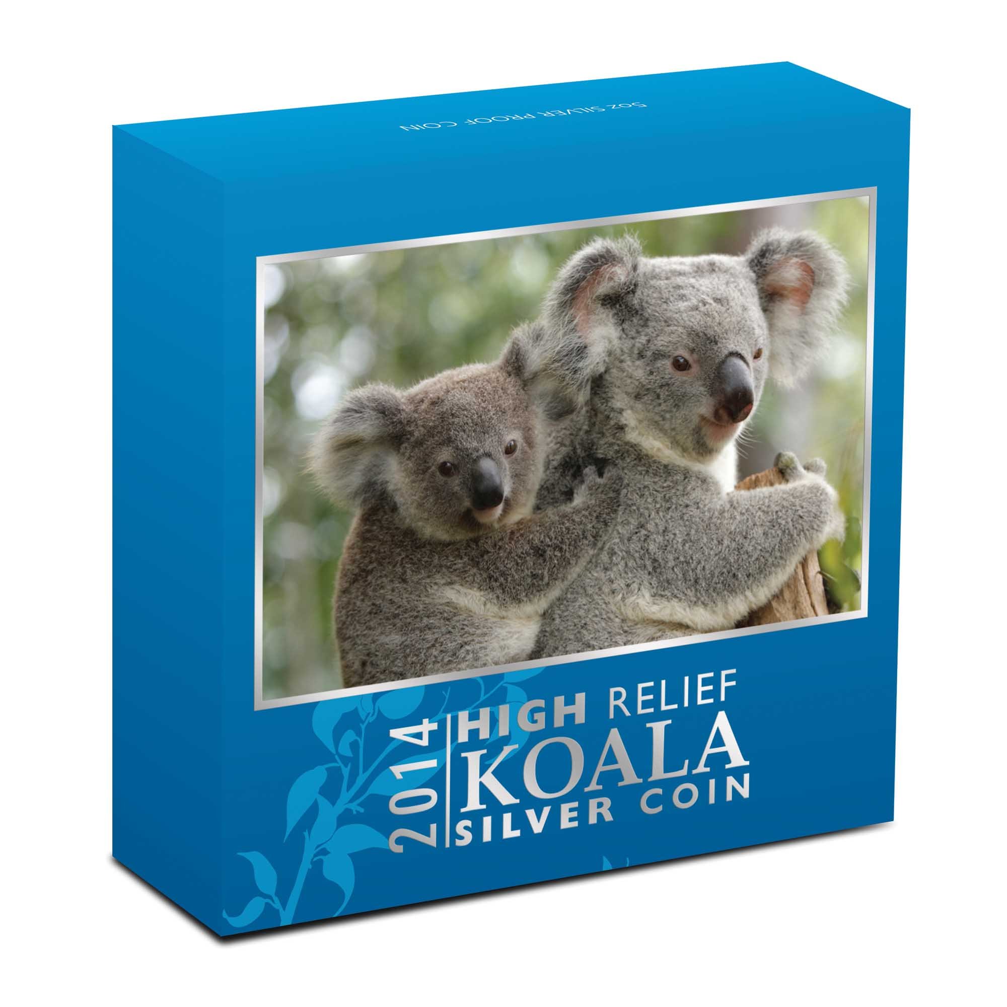 05 australian koala 2014 5oz silver high relief InShipper