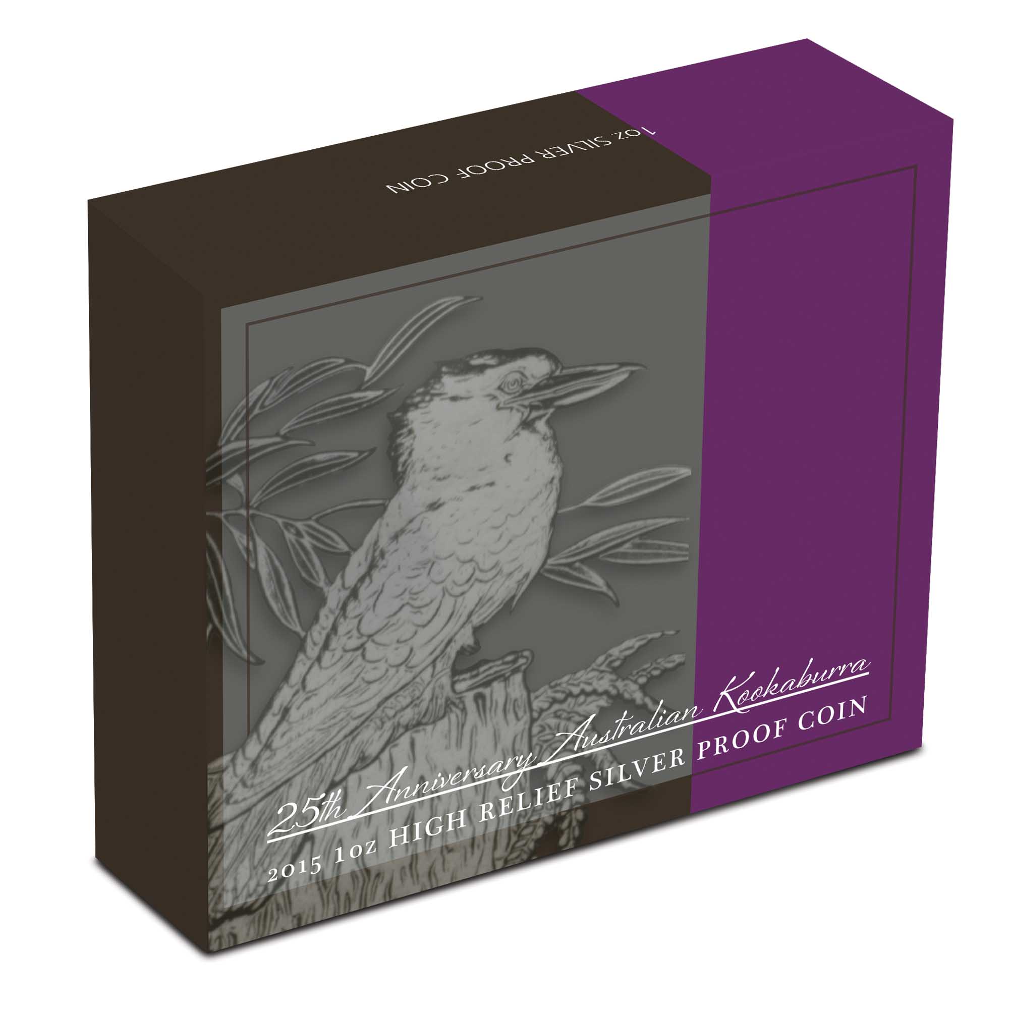 Kookaburra 2015 1oz Silver Proof High Relief Coin