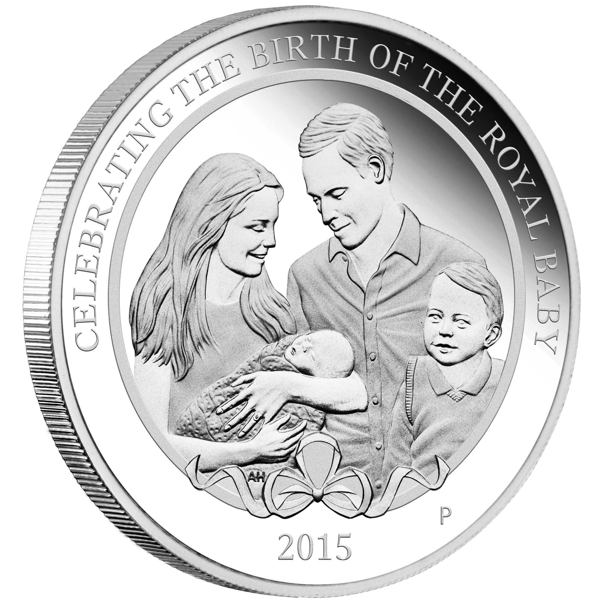 01 hrh princess charlotte 2015 1oz silver proof OnEdge