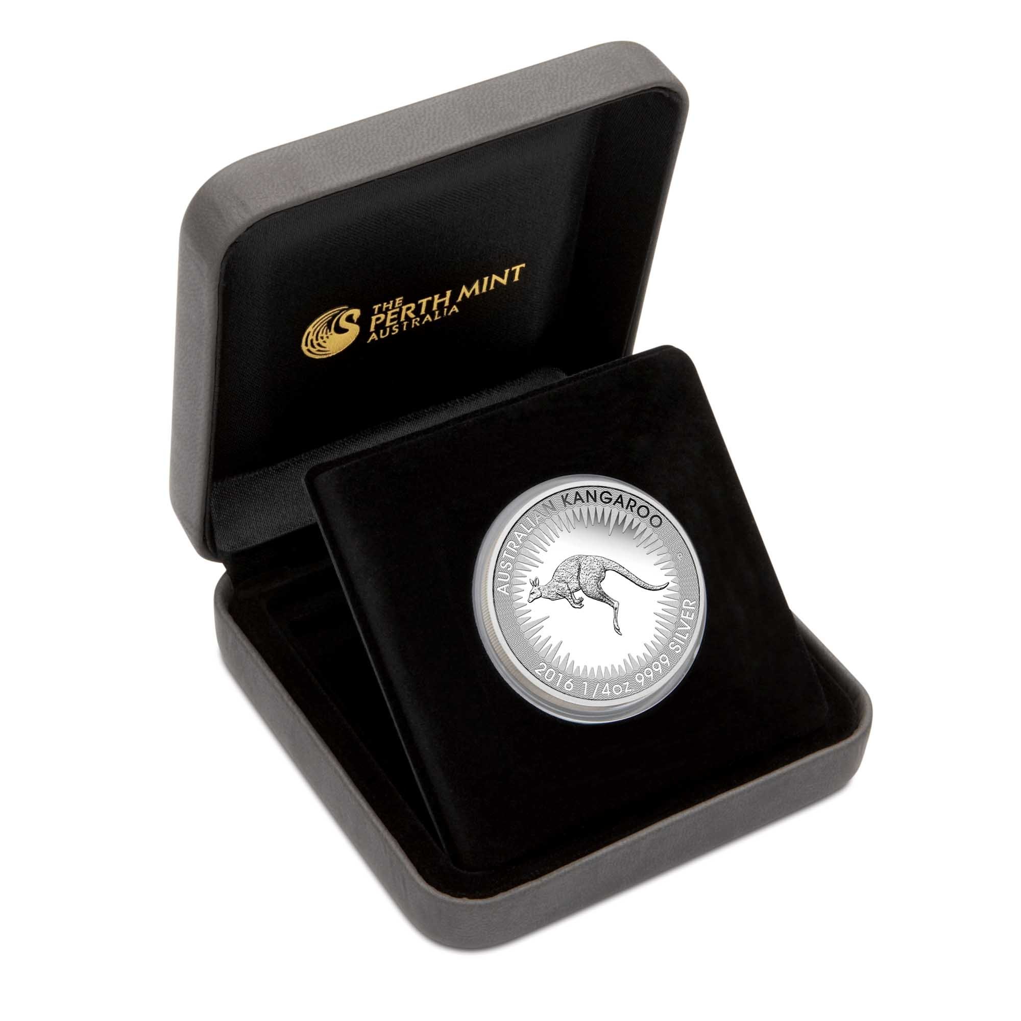 04 australian kangaroo 2016 1 4oz silver proof InCase