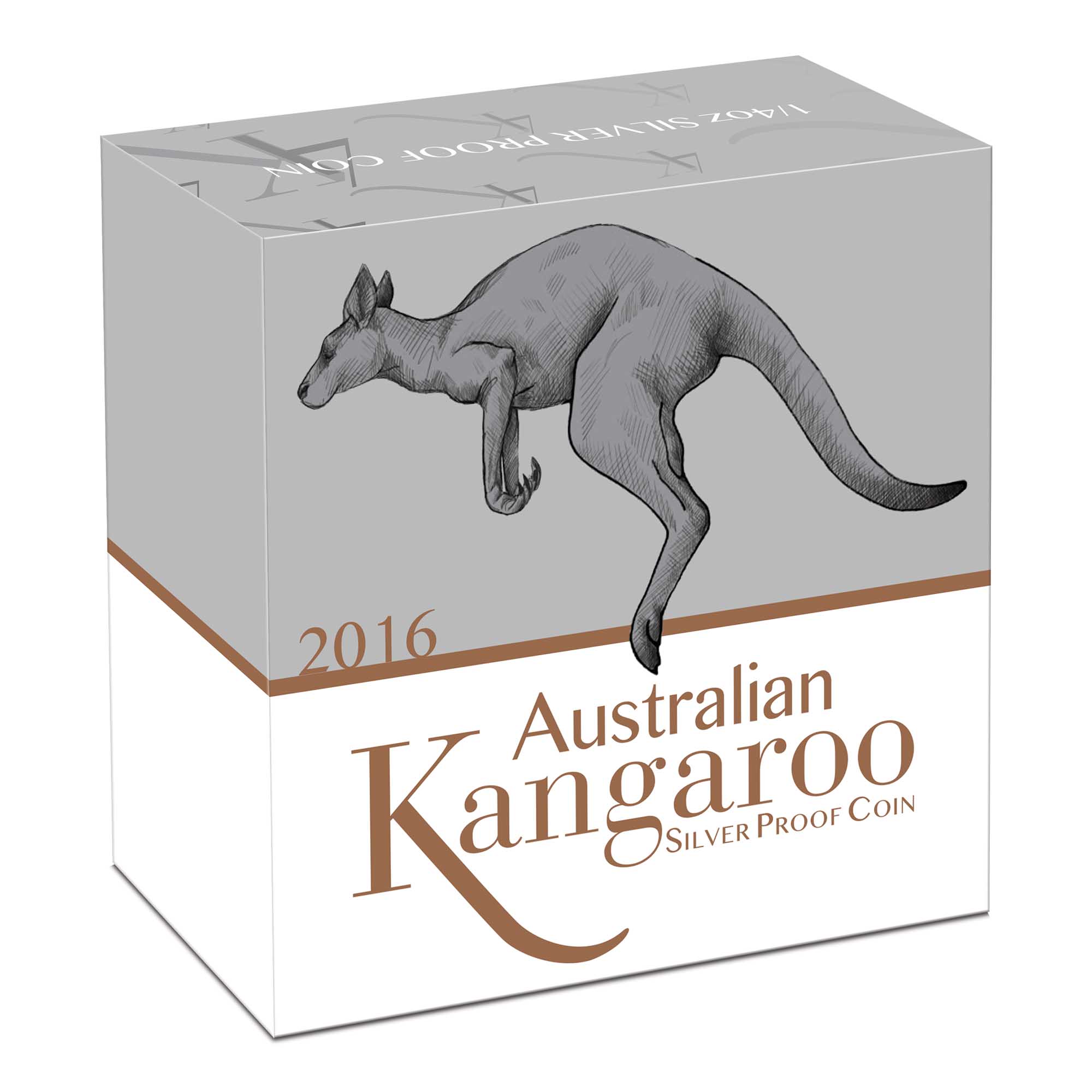 05 australian kangaroo 2016 1 4oz silver proof InShipper