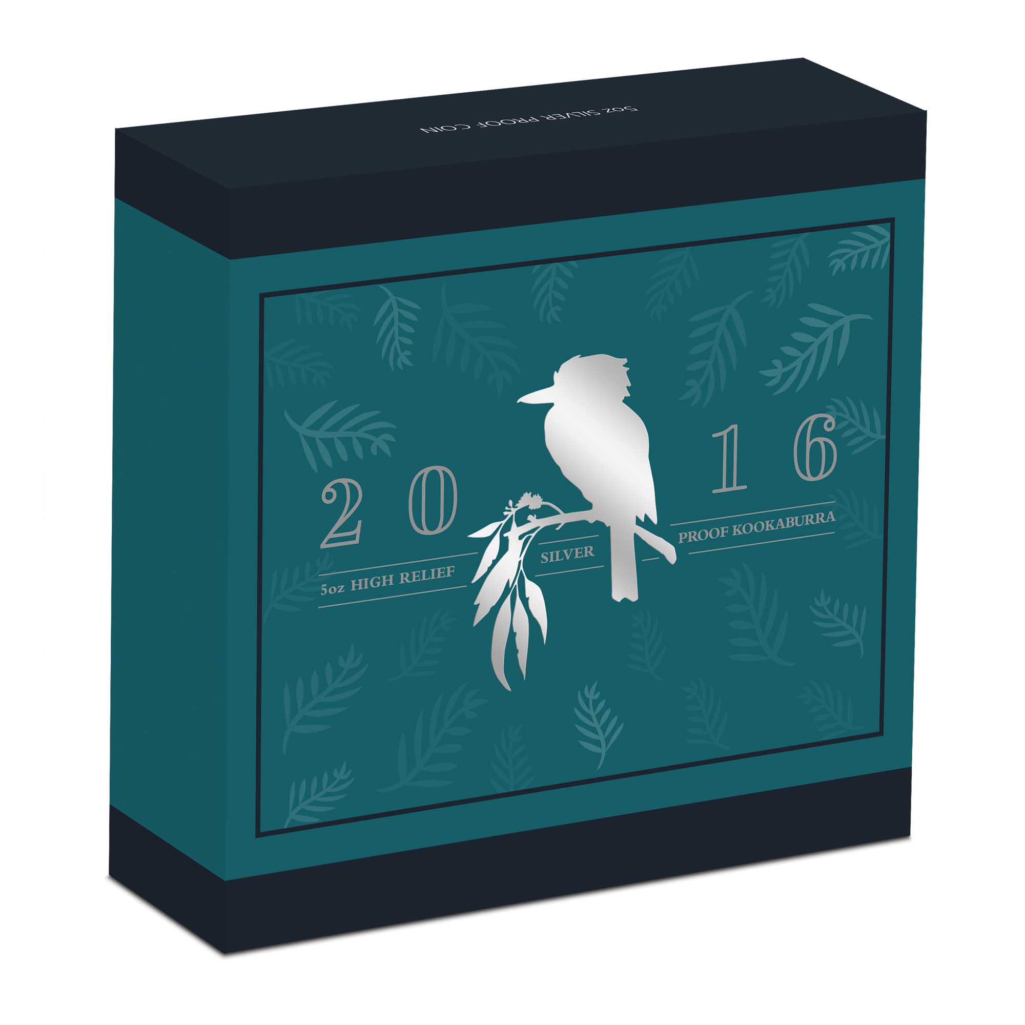 05 australian kookaburra 2016 5oz silver high relief InShipper