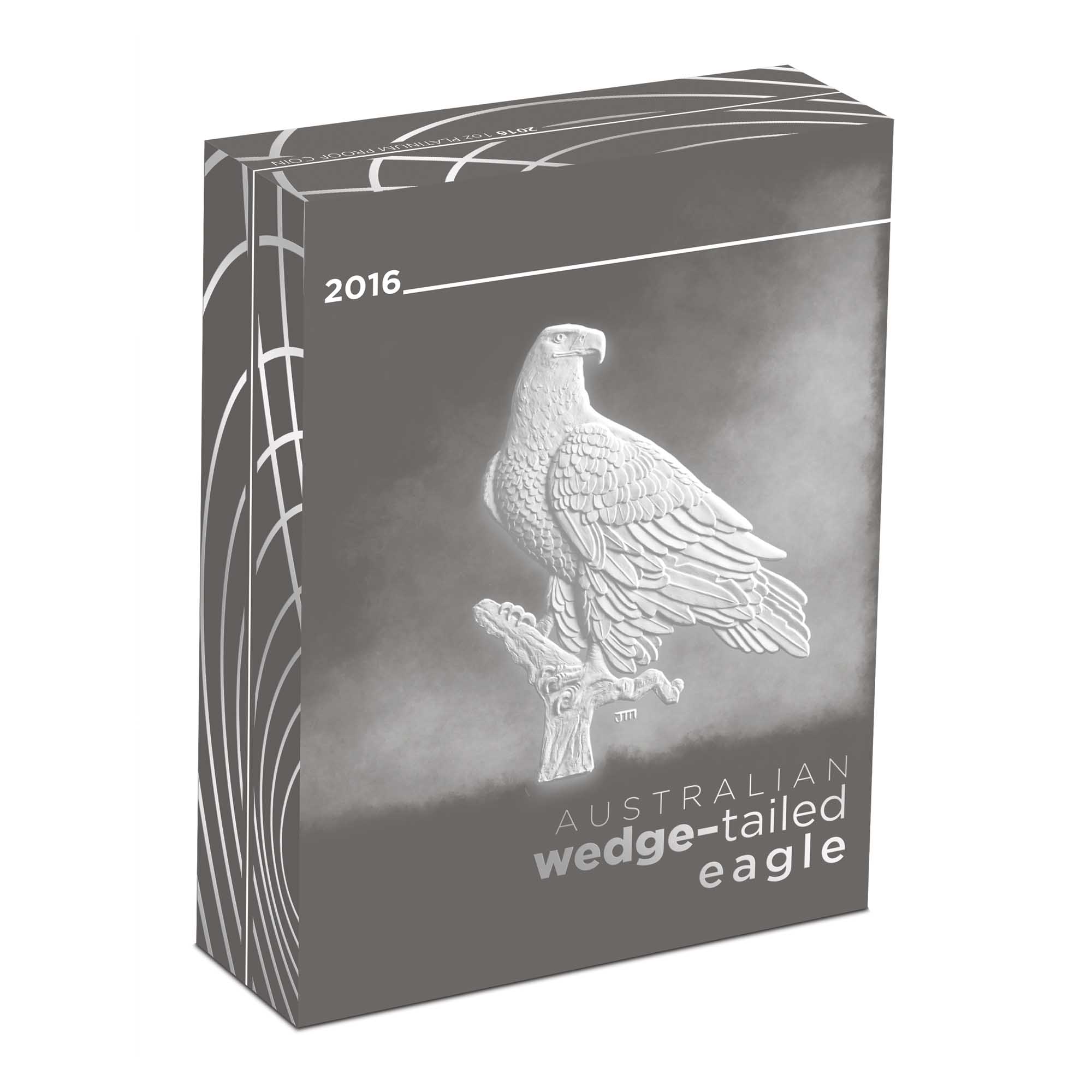 05 2016 AustralianWedgeTailedEagle Platinum 1oz Proof InShipper HighRes