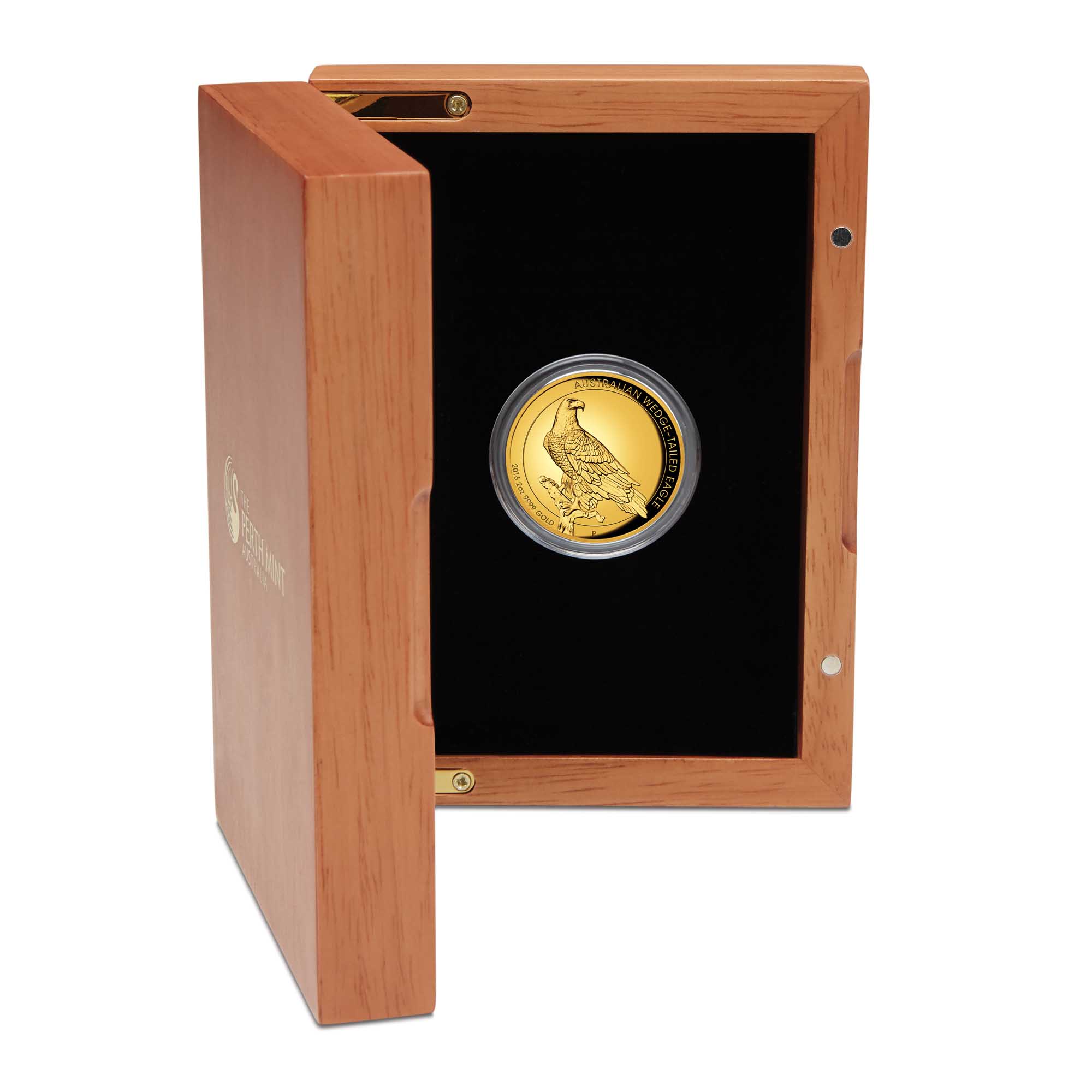 14 2016 AustralianWedgeTailedEagle Gold 2oz Proof HighRelief InCase HighRes