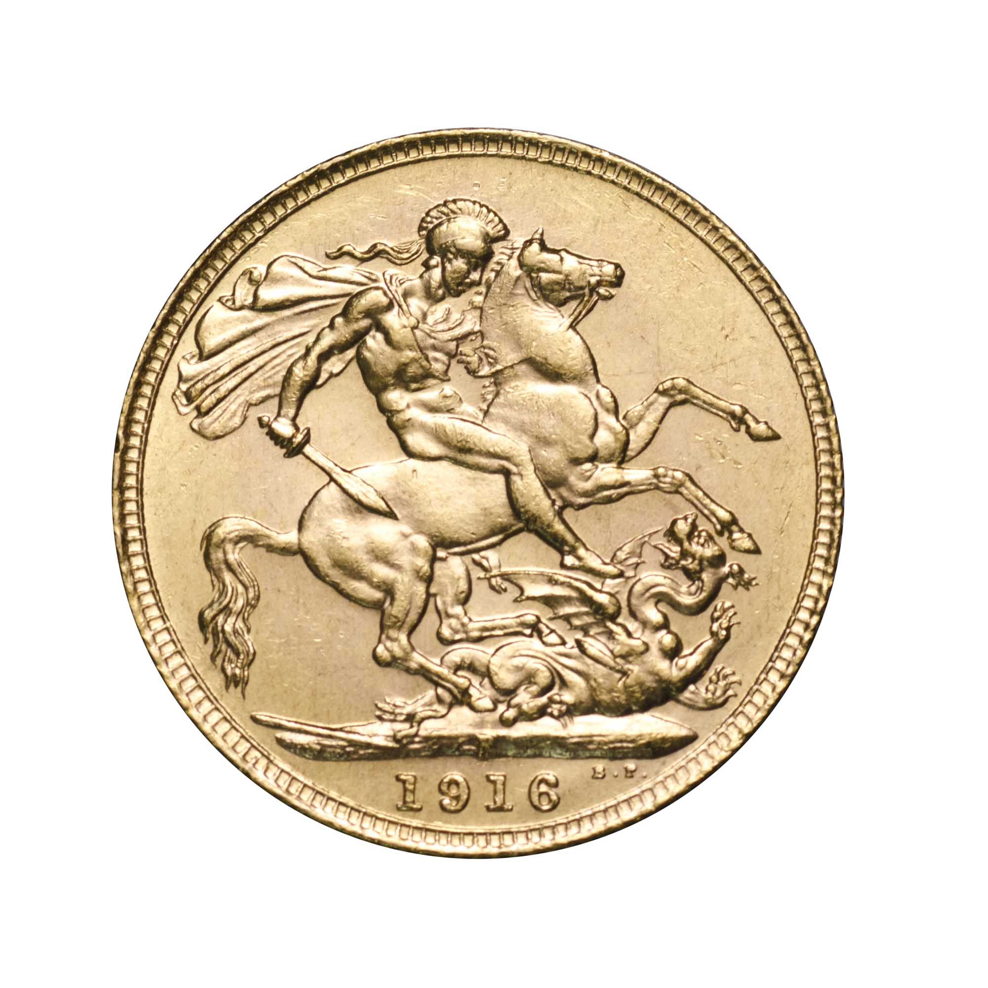 01 1916 king george v perth mint gold sovereign 2016 gold StraightOn
