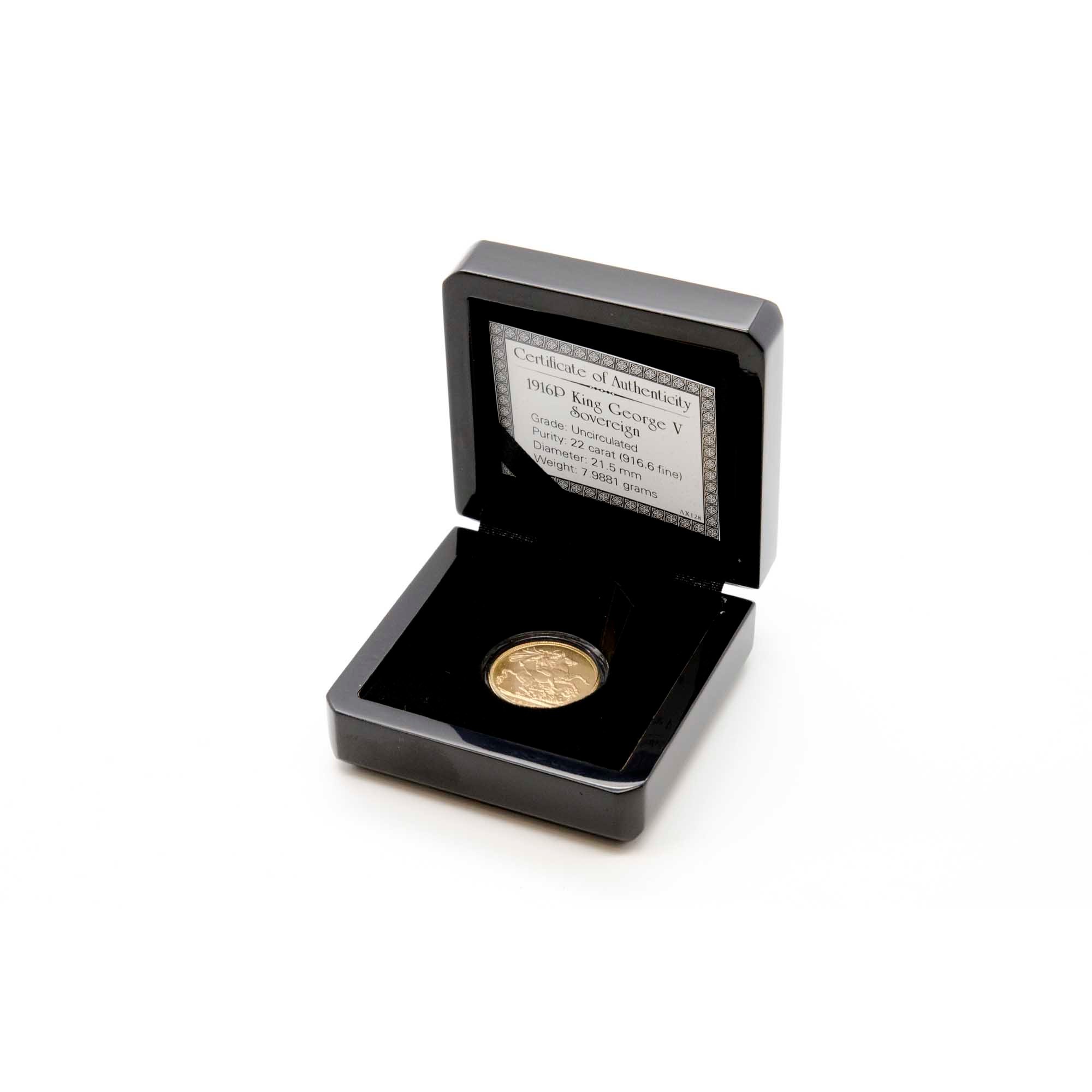 03 1916 king george v perth mint gold sovereign 2016 gold InCase