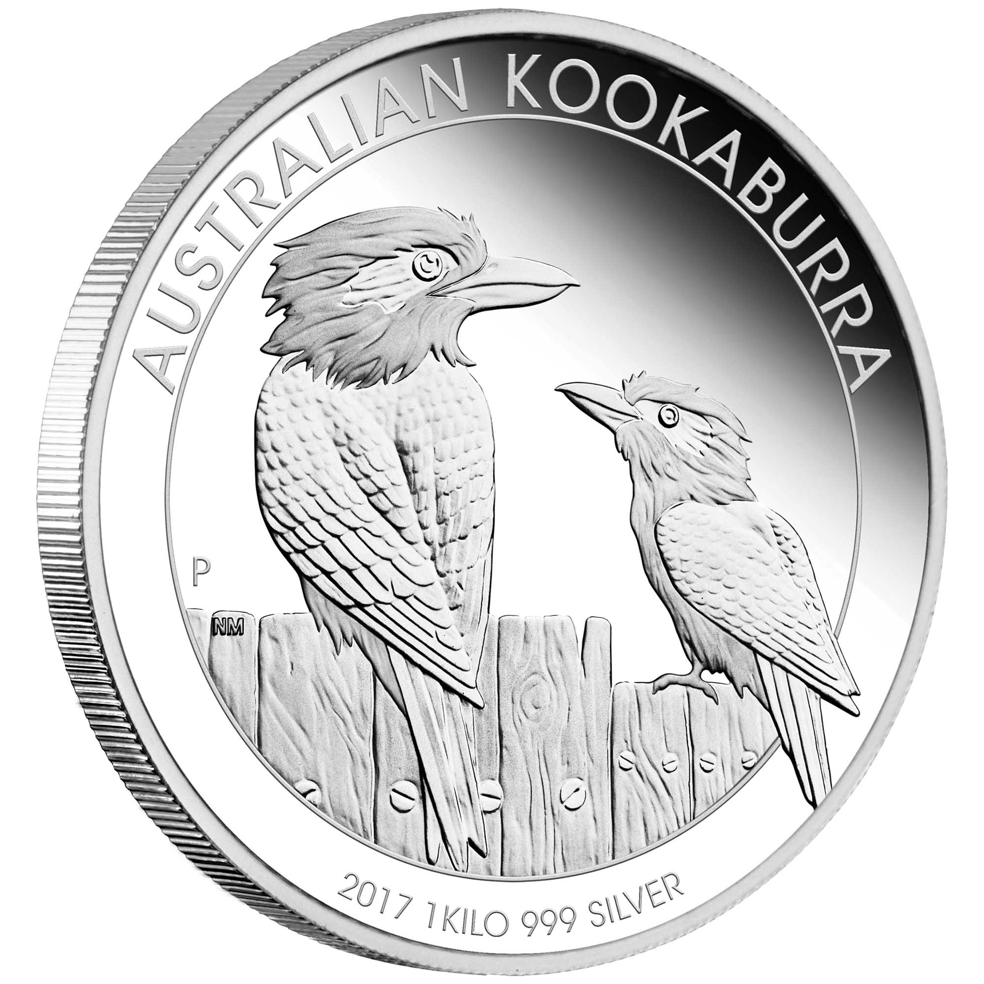 01 australian kookaburra 2017 1kg silver proof OnEdge