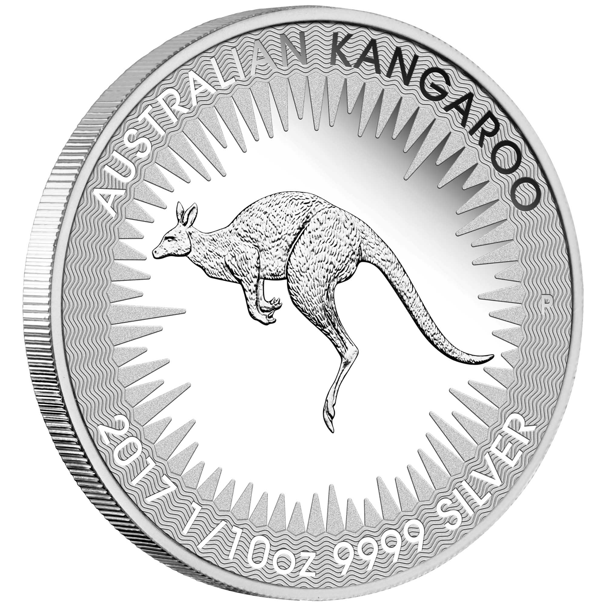 04 australian kangaroo four coin set 2017 silver proof OnEdge