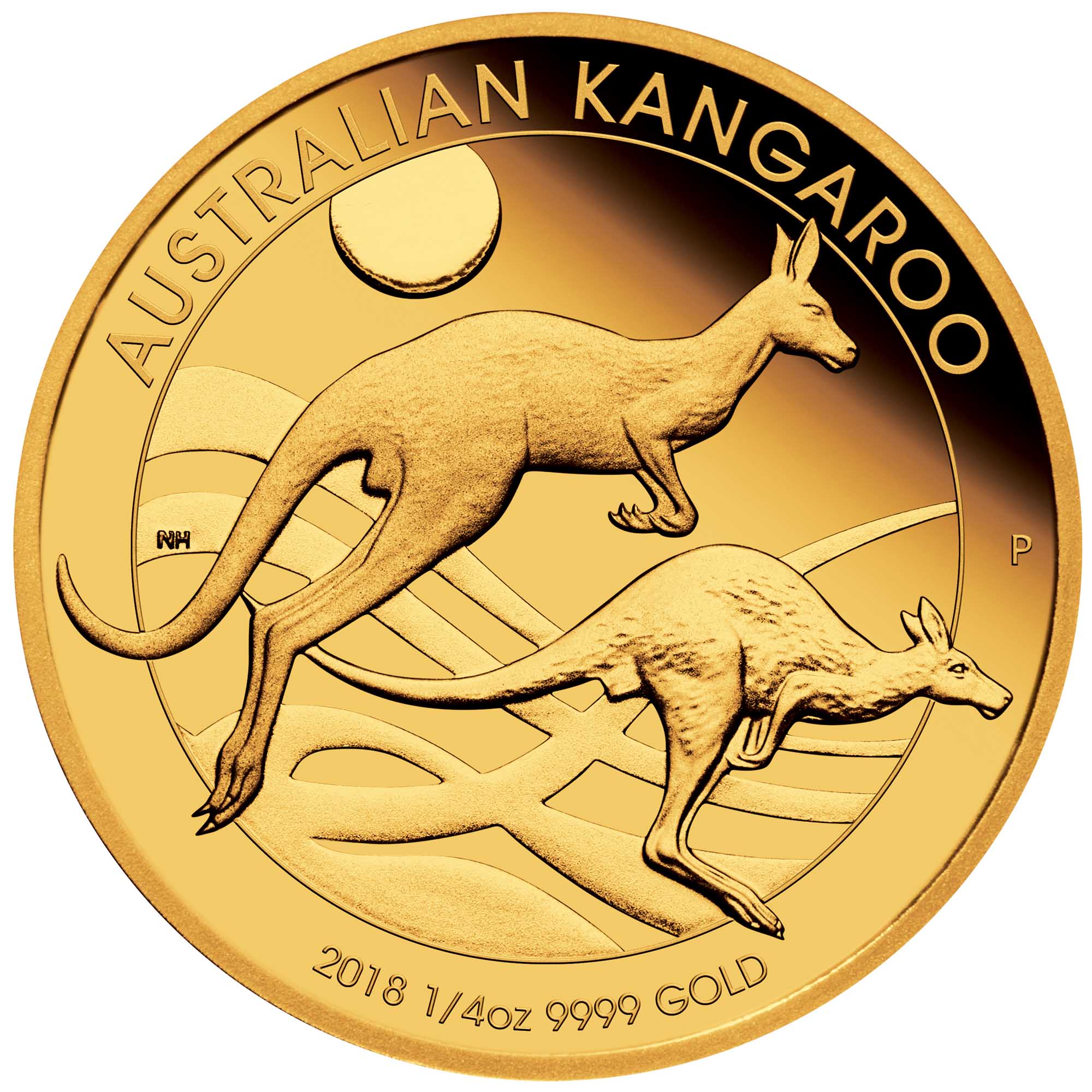 08 australian kangaroo five coin set 2018 gold proof StraightOn