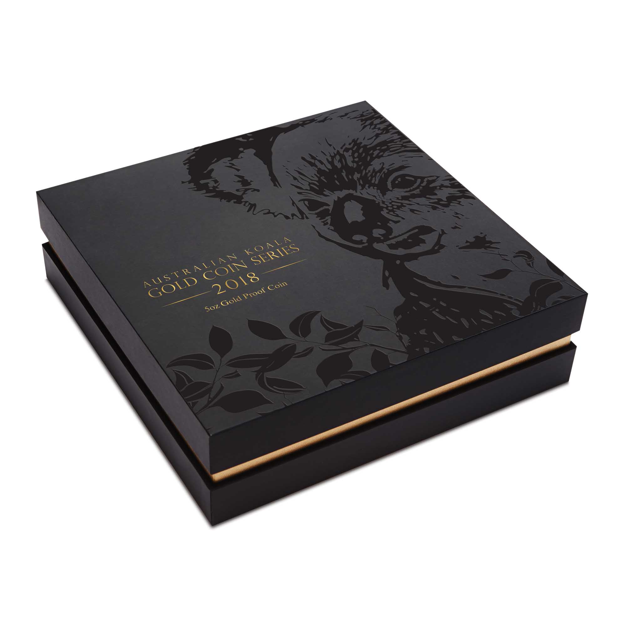 04 2018 Australian Koala 5oz Gold Proof Coin InShipper HighRes