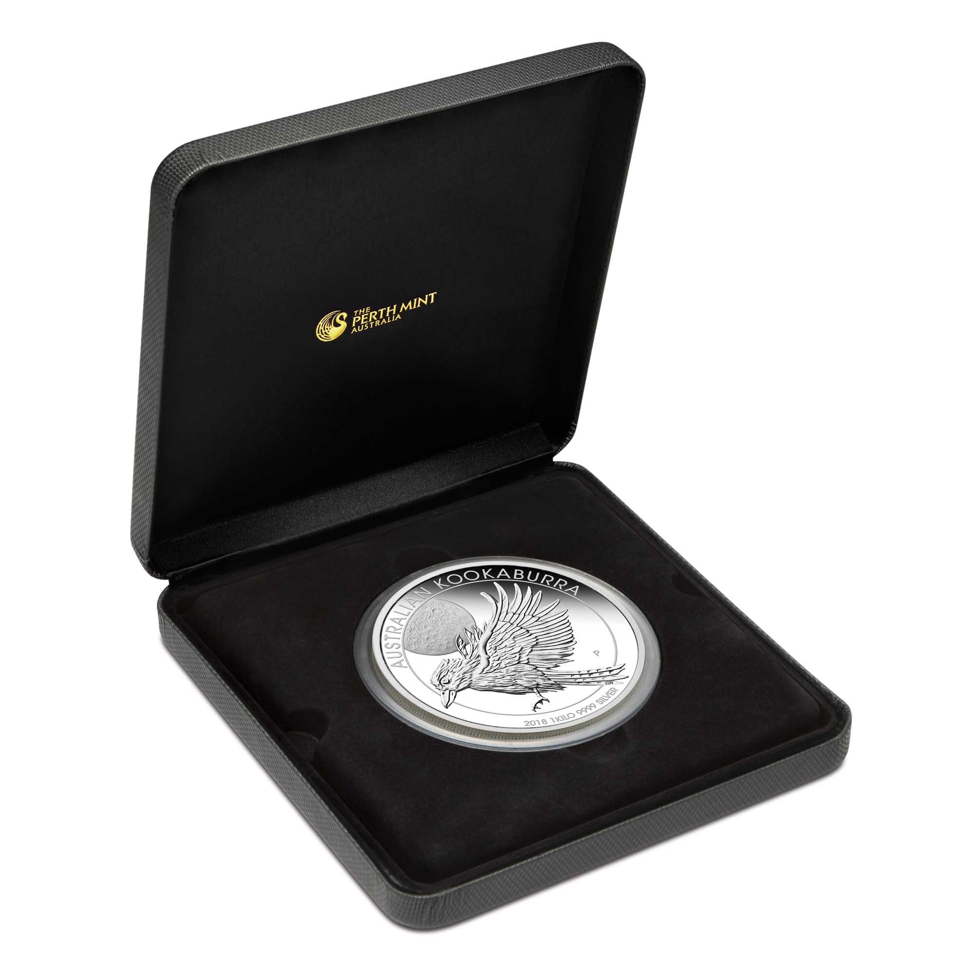04 australian kookaburra 2018 1kg silver proof InCase