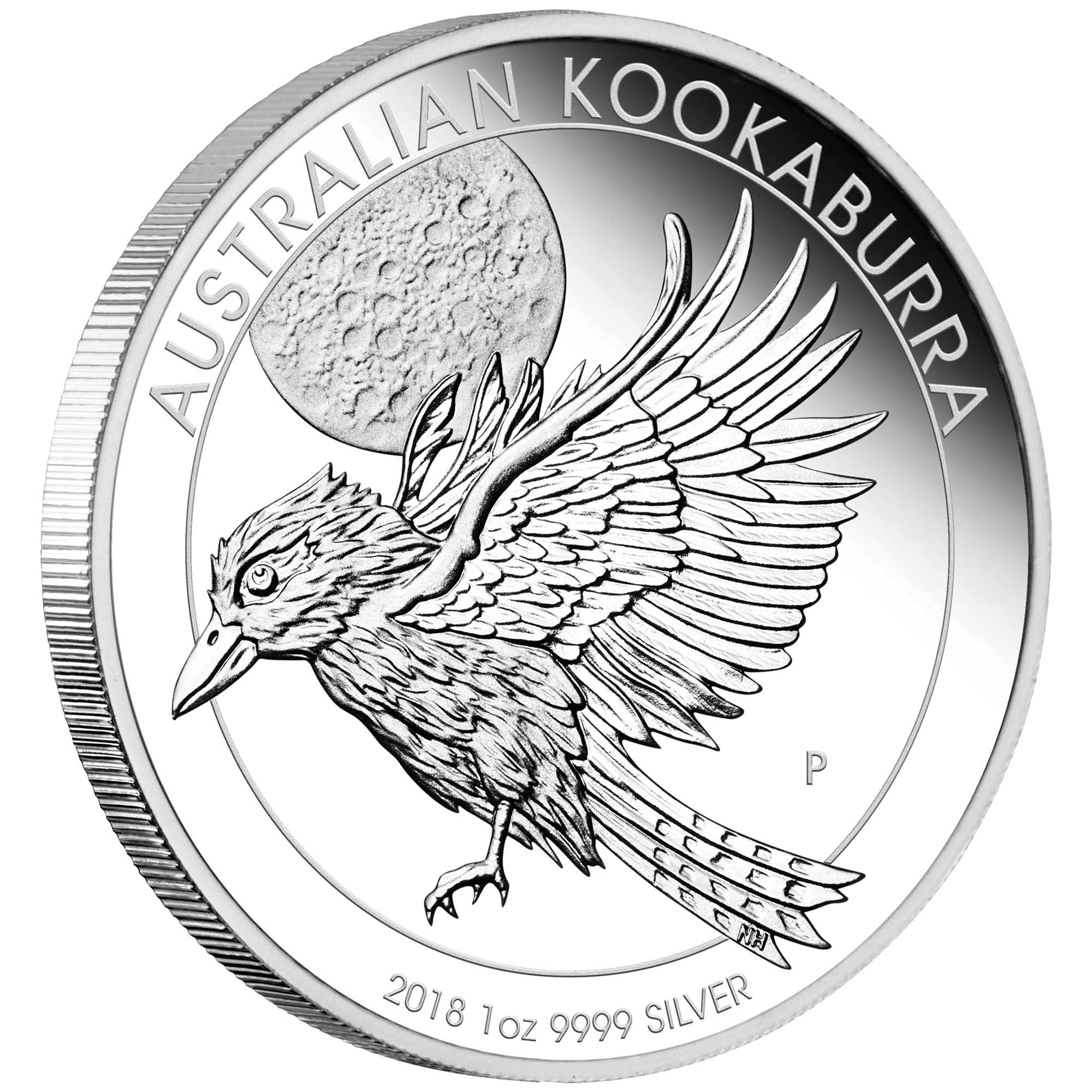 01 2018 Kookaburra 1oz Silver Proof OnEdge HighRes