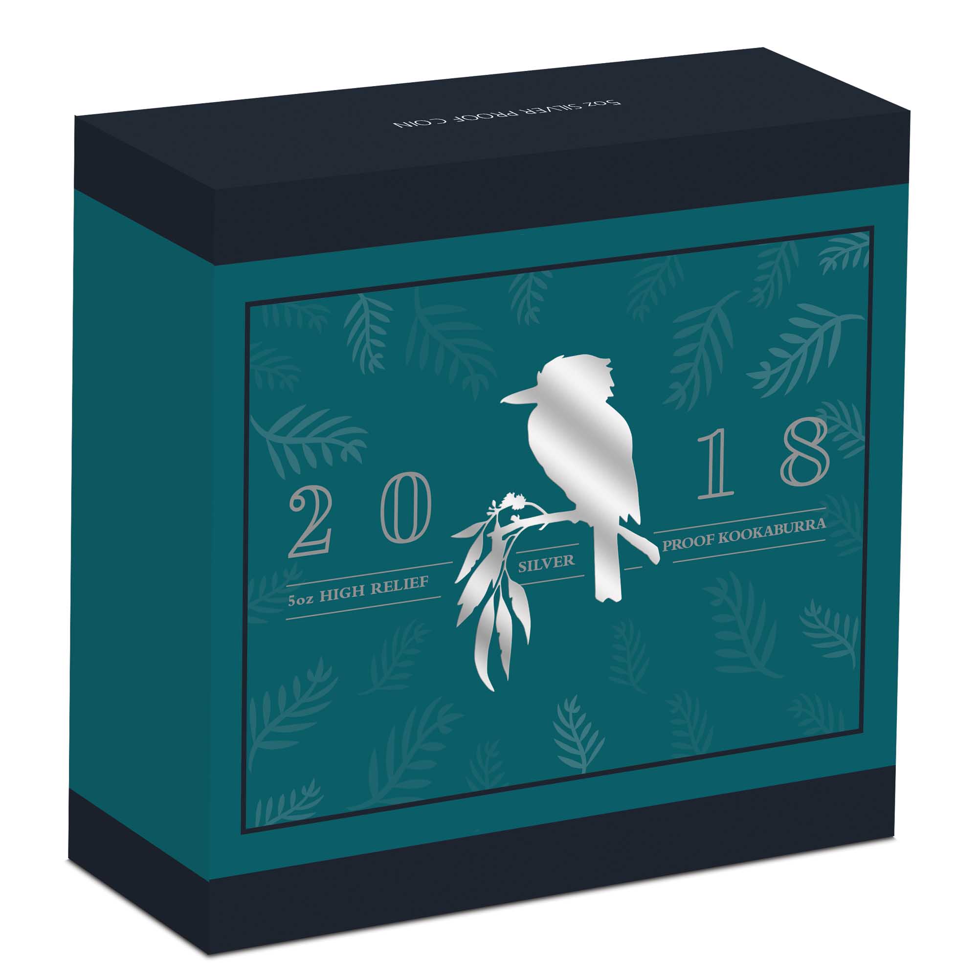 05 australian kookaburra 2018 5oz silver proof high relief InShipper