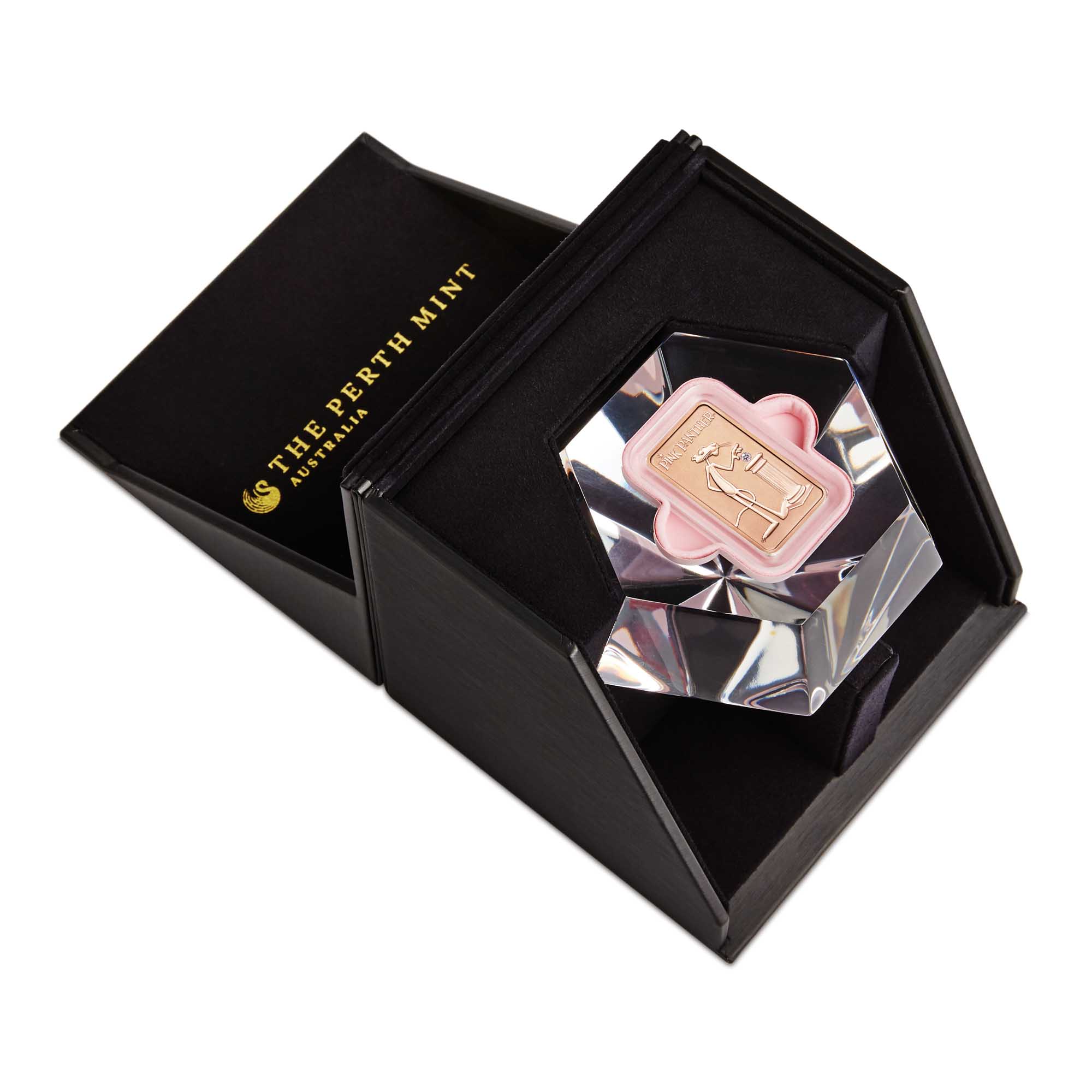 06 Pink Panther 2018 1oz Pink Gold Pink Diamond Ingot InBox2 HighRes