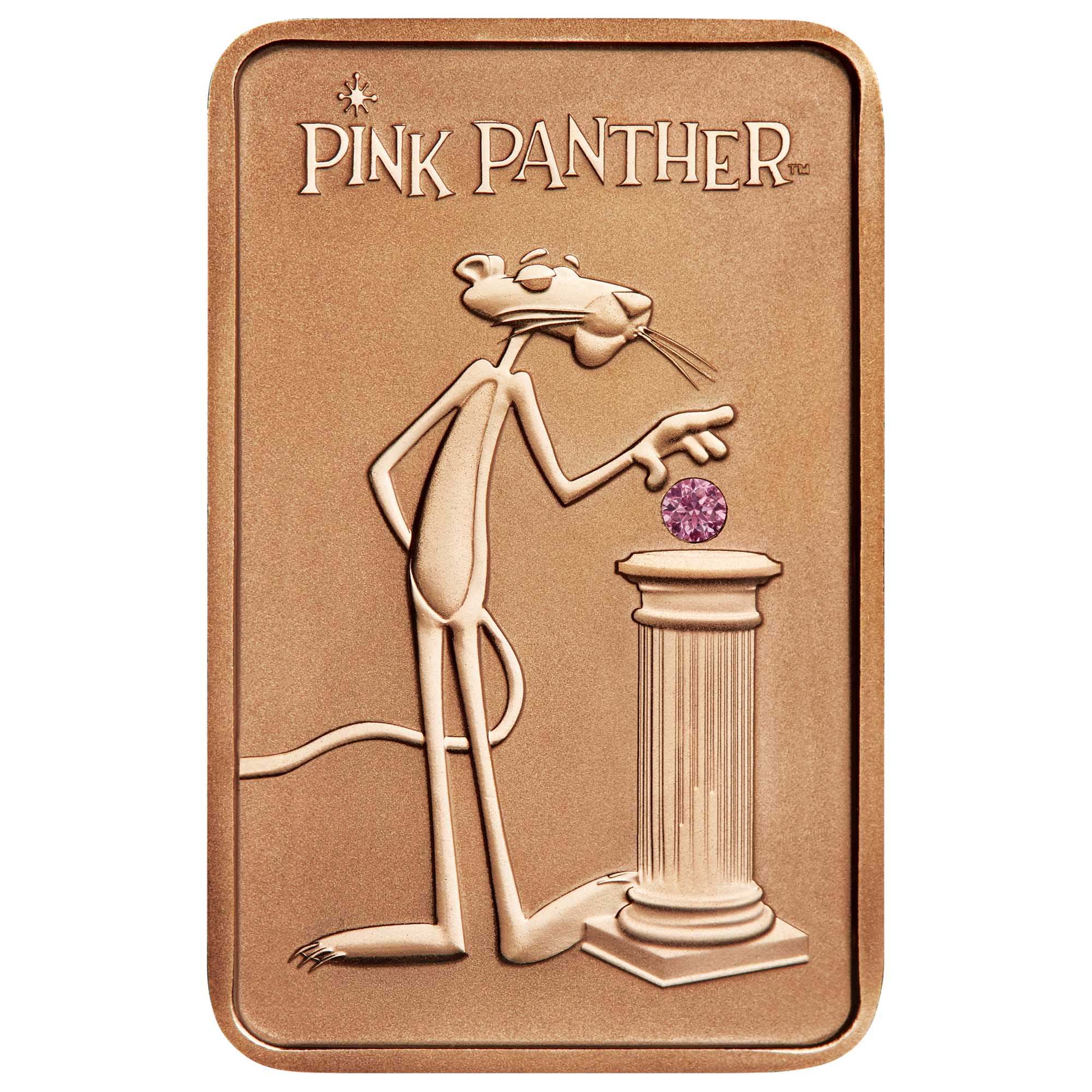 02 Pink Panther 10oz Pink Gold Pink Diamond Ingot StraightOn HighRes