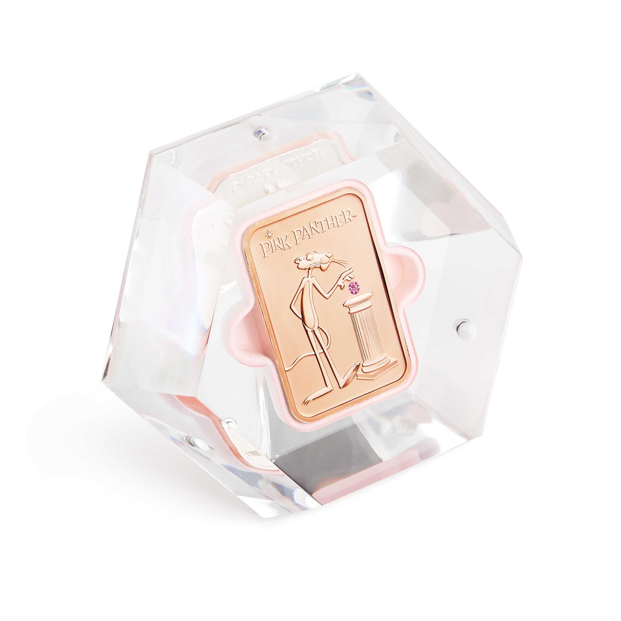 08 Pink Pink Panther 2018 10oz Pink Gold Pink Diamond Ingot InCase1 HighRes