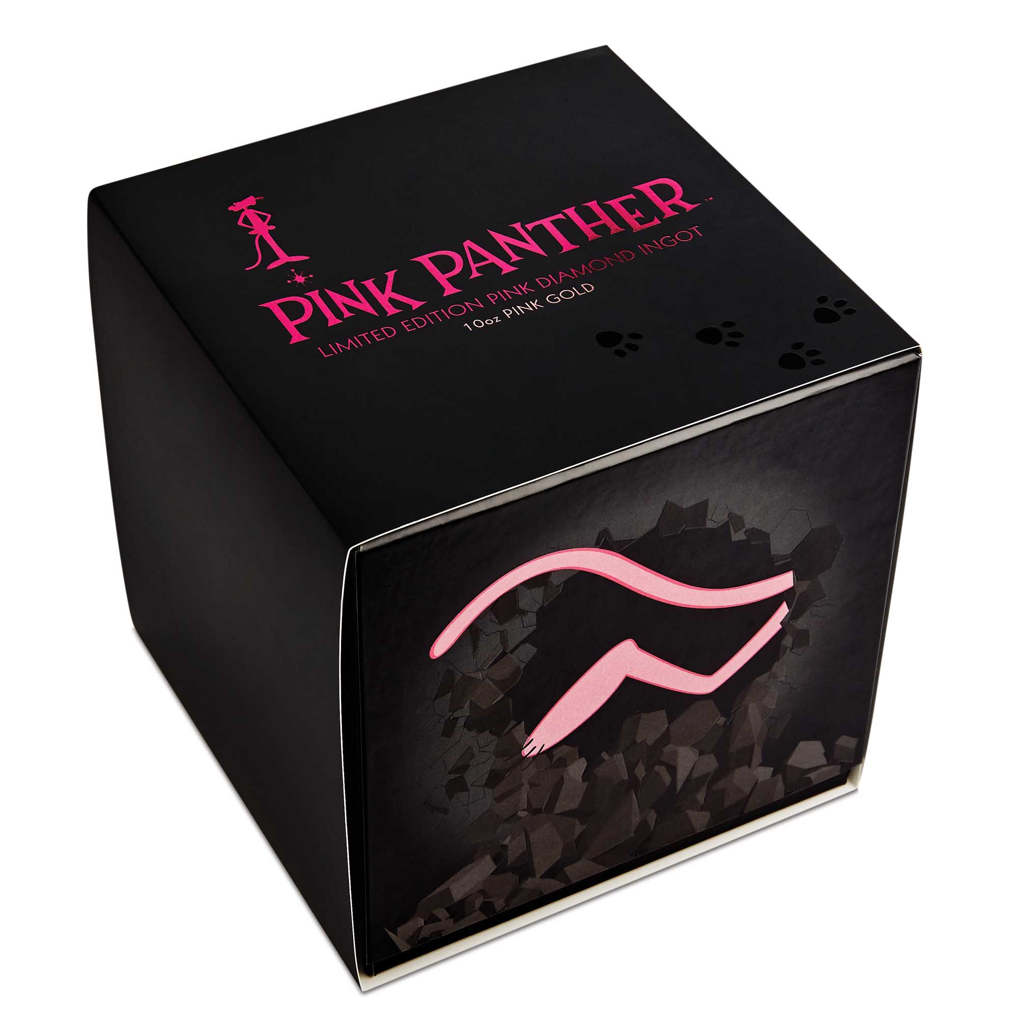 14 Pink Panther 2018 10oz Pink Gold Pink Diamond Ingot shipper HighRes