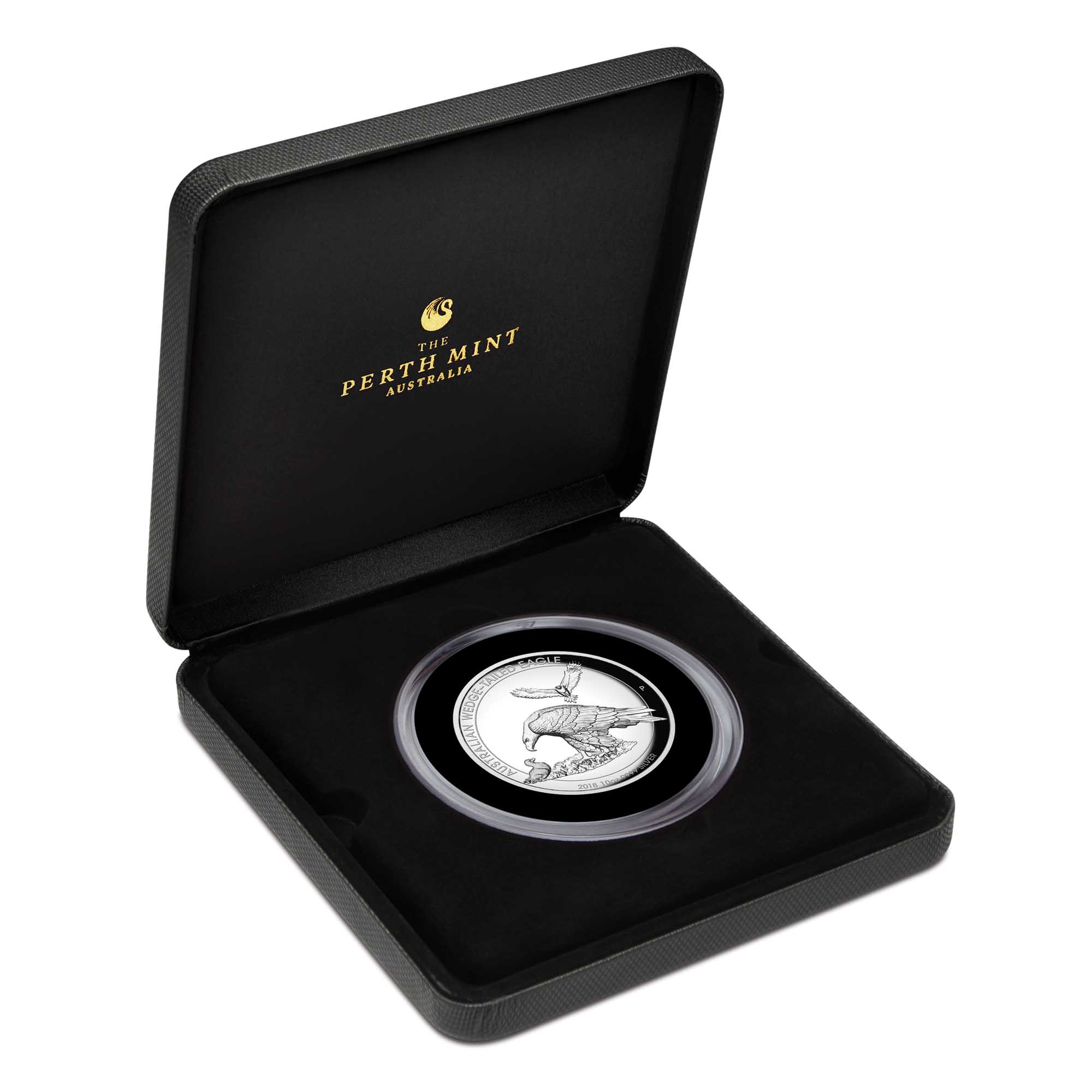 09 2018 AustralianWedgeTailedEagle Silver 10oz Proof HighRelief InCase HighRes