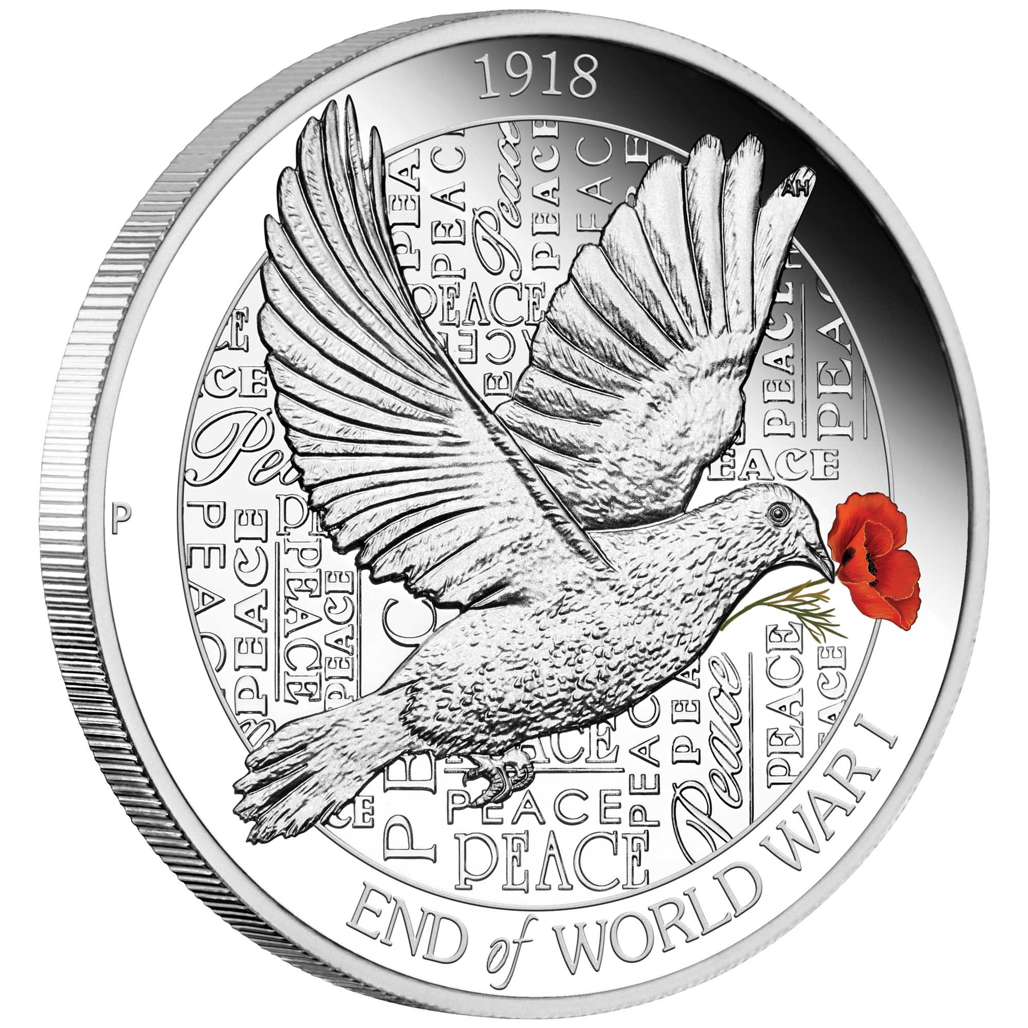 01 end of wwi 100th anniversary 2018 1oz silver proof OnEdge