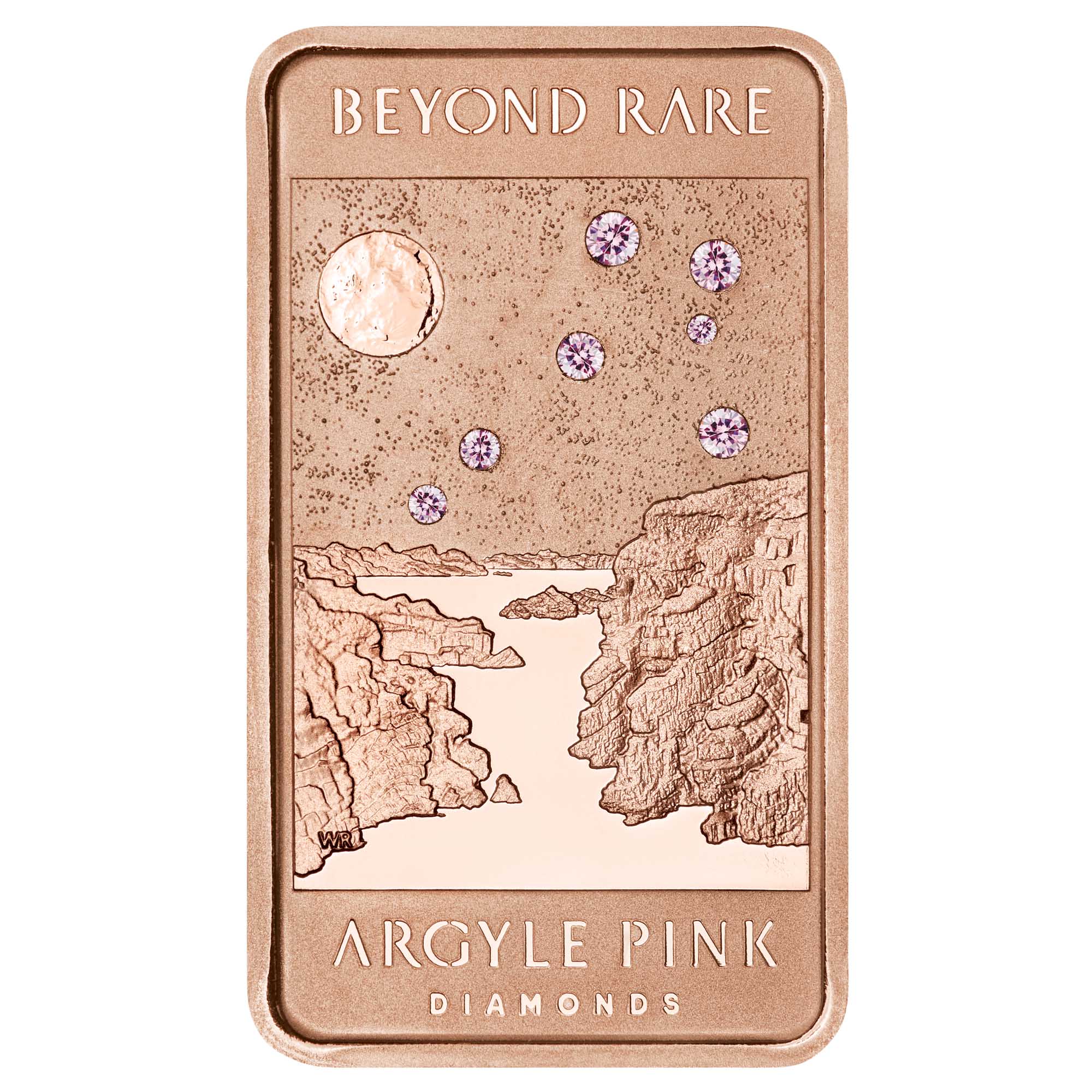 03 lake argyle pink diamond ingot 2018 1oz gold StraightOn
