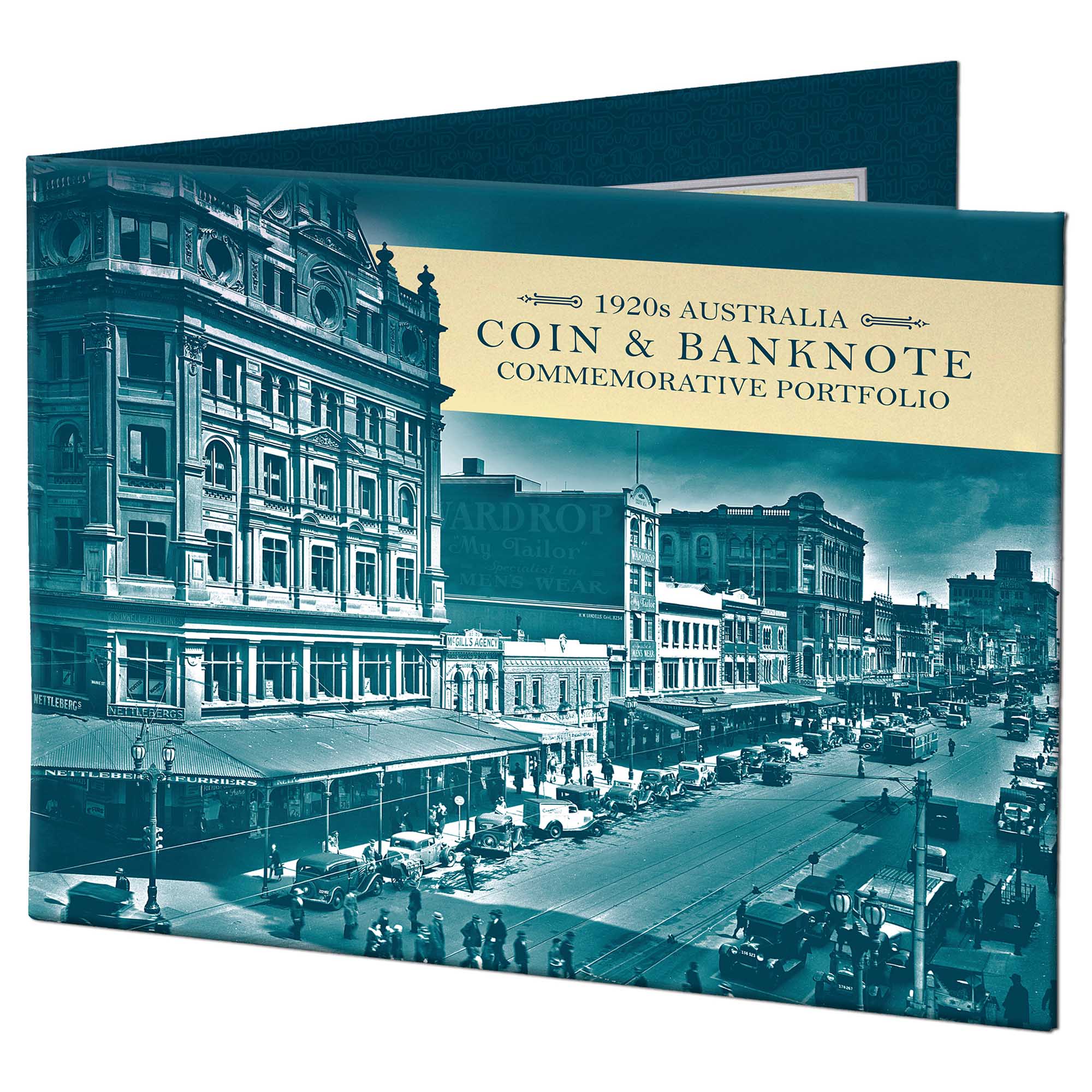 08 1920s Coin and Banknote Commemorative Folder InCaseClosed