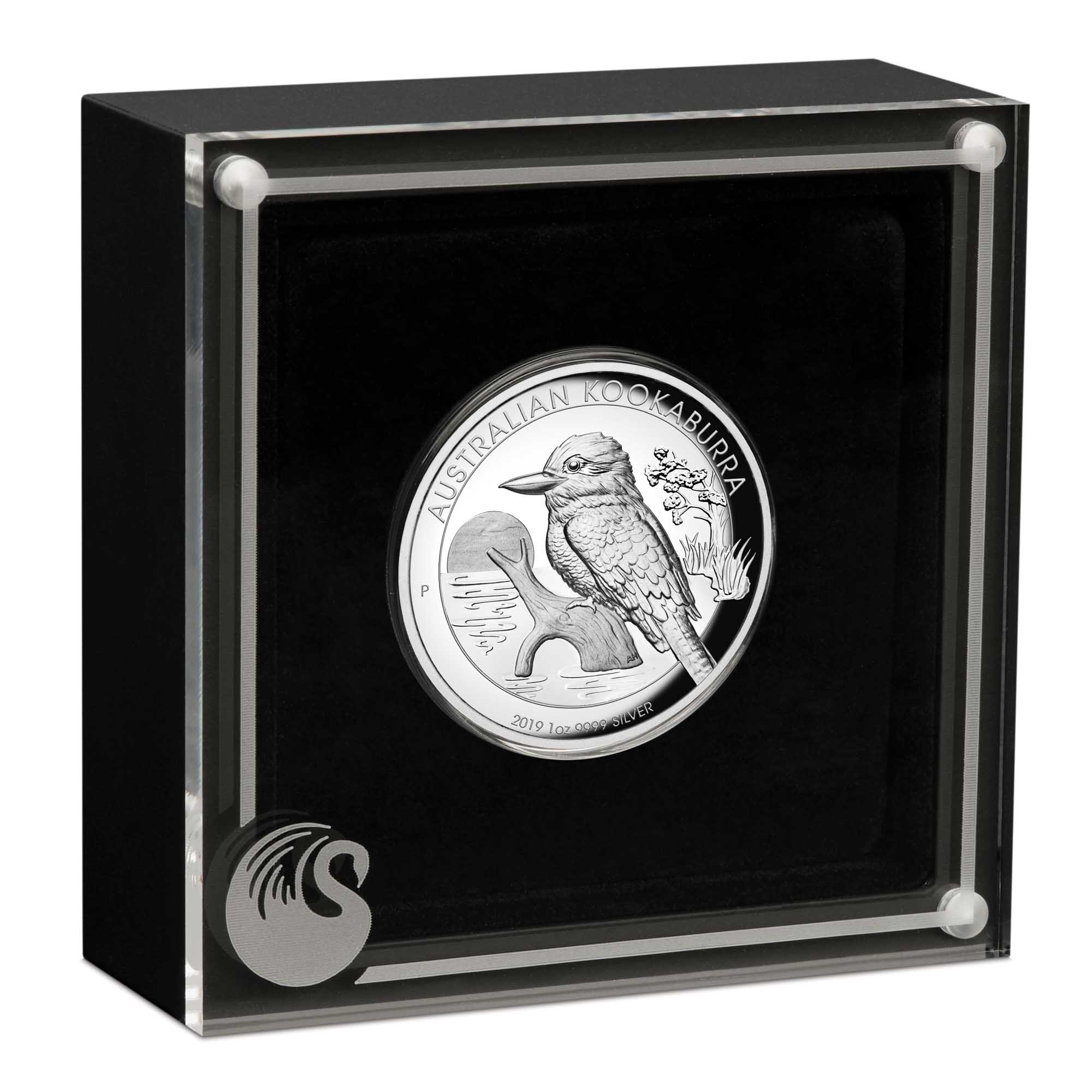04 australian kookaburra 2019 1oz silver high relief InCase