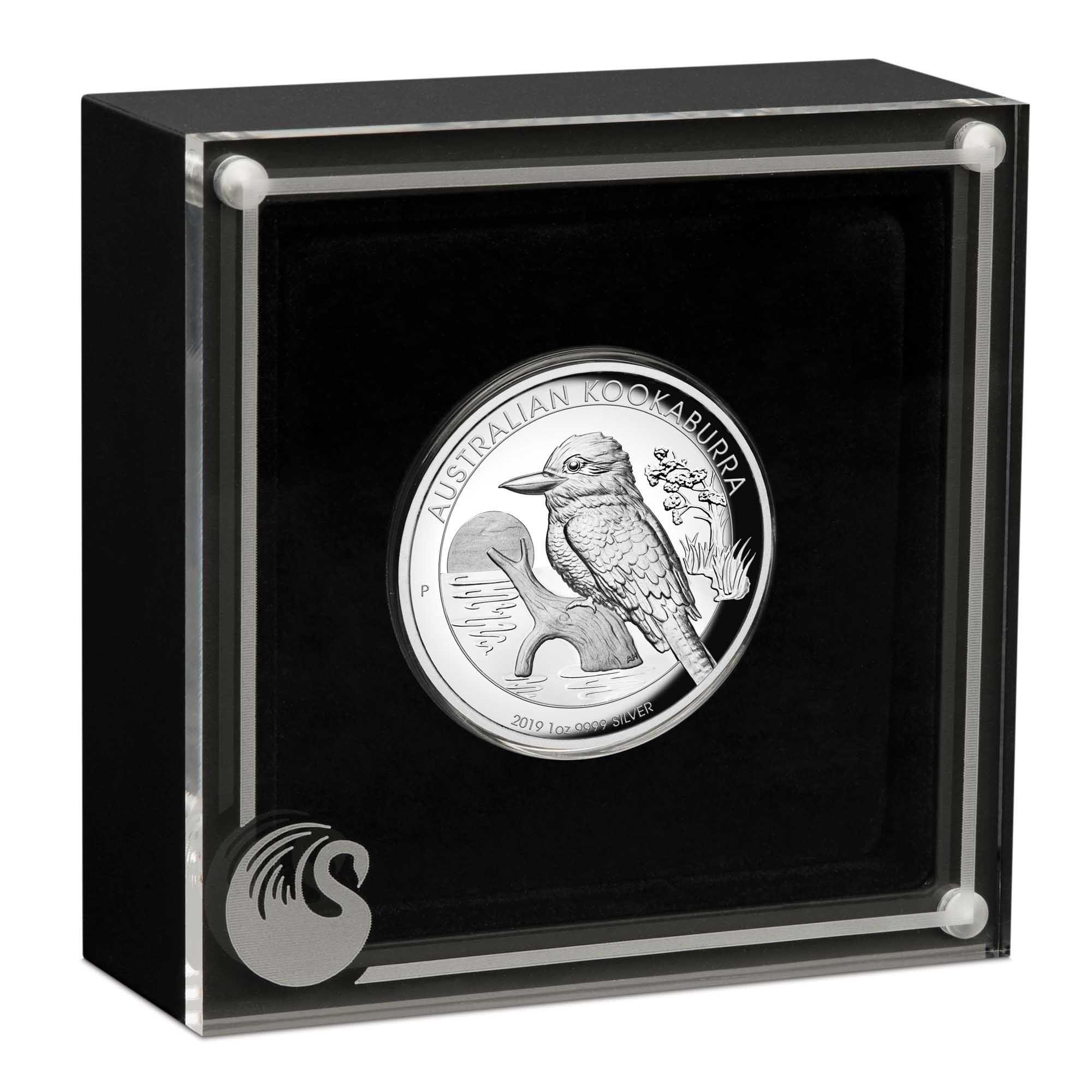 04 australian kookaburra 2019 1oz silver high relief InCase