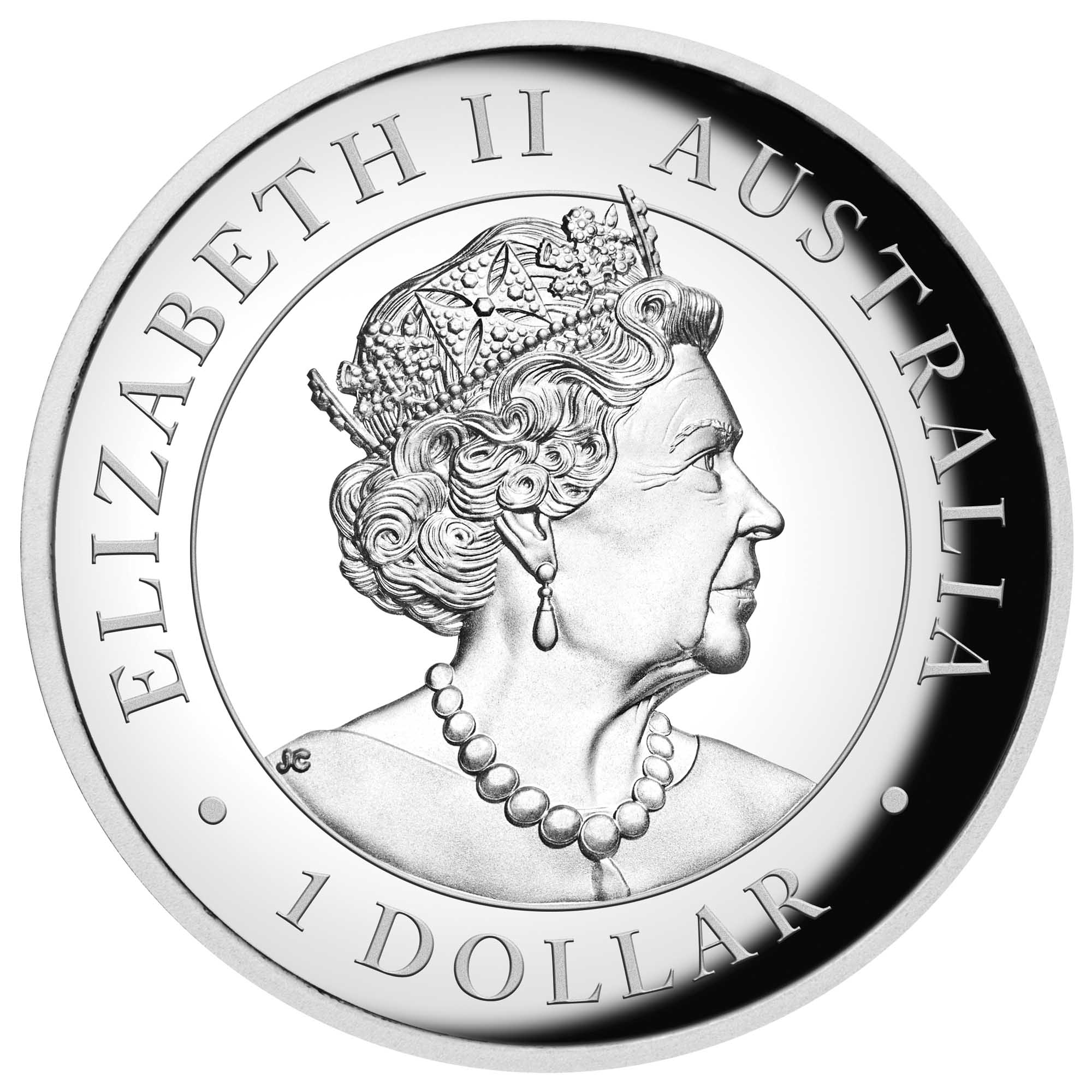 03 australian kangaroo 2019 1oz silver proof high relief Obverse