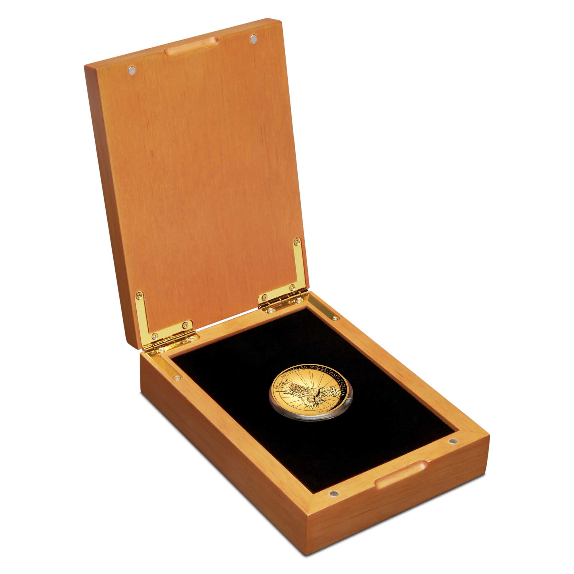 04 australian wedge tailed eagle 2019 2oz gold proof high relief InCase